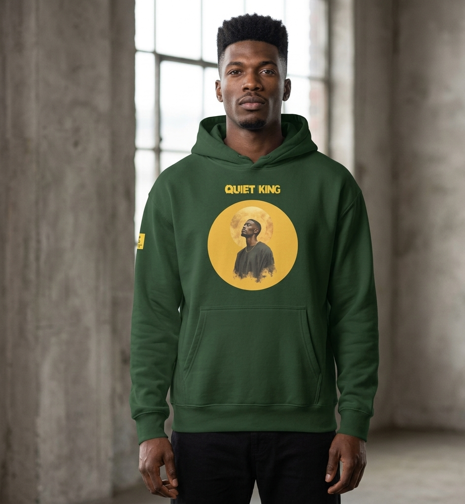 Xantho Philos™ Oversized Hoodie in Forest for men, elevated everyday streetwear with a relaxed oversized fit