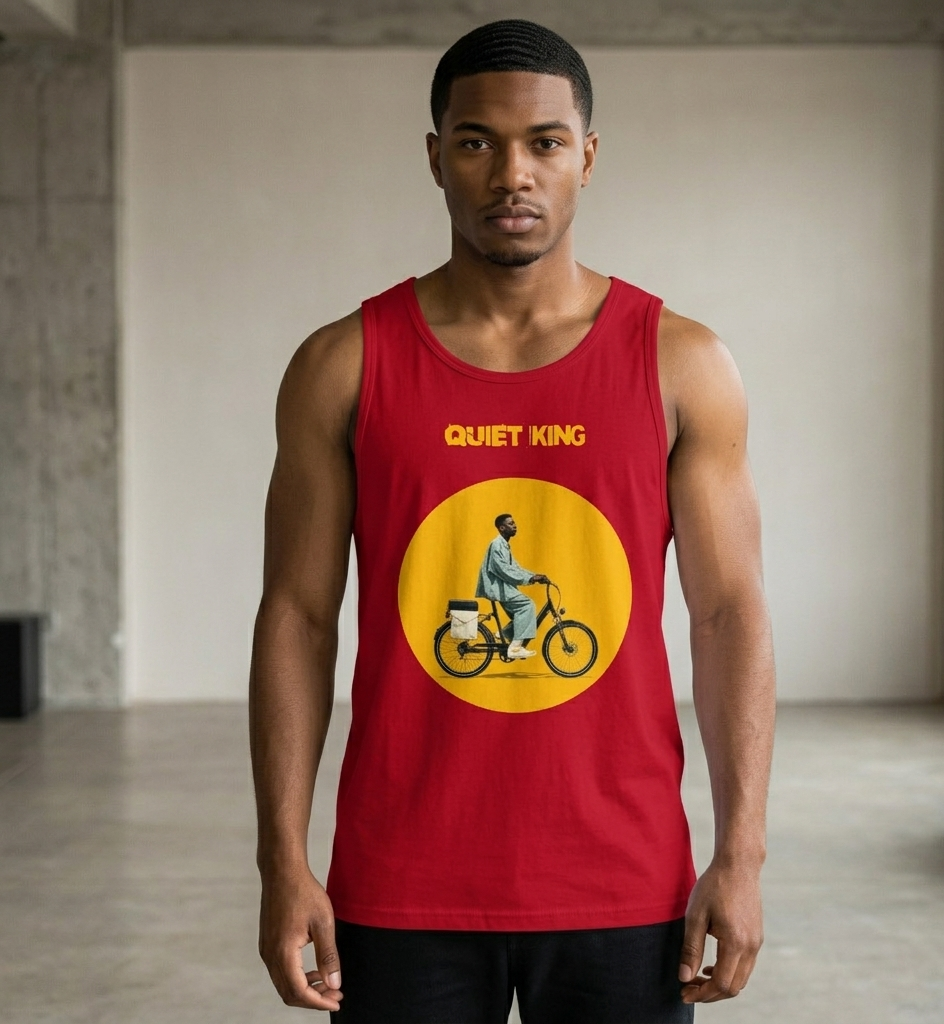 Xantho Philos™ Tank Top in Red for men, bold premium tank top with lightweight streetwear style
