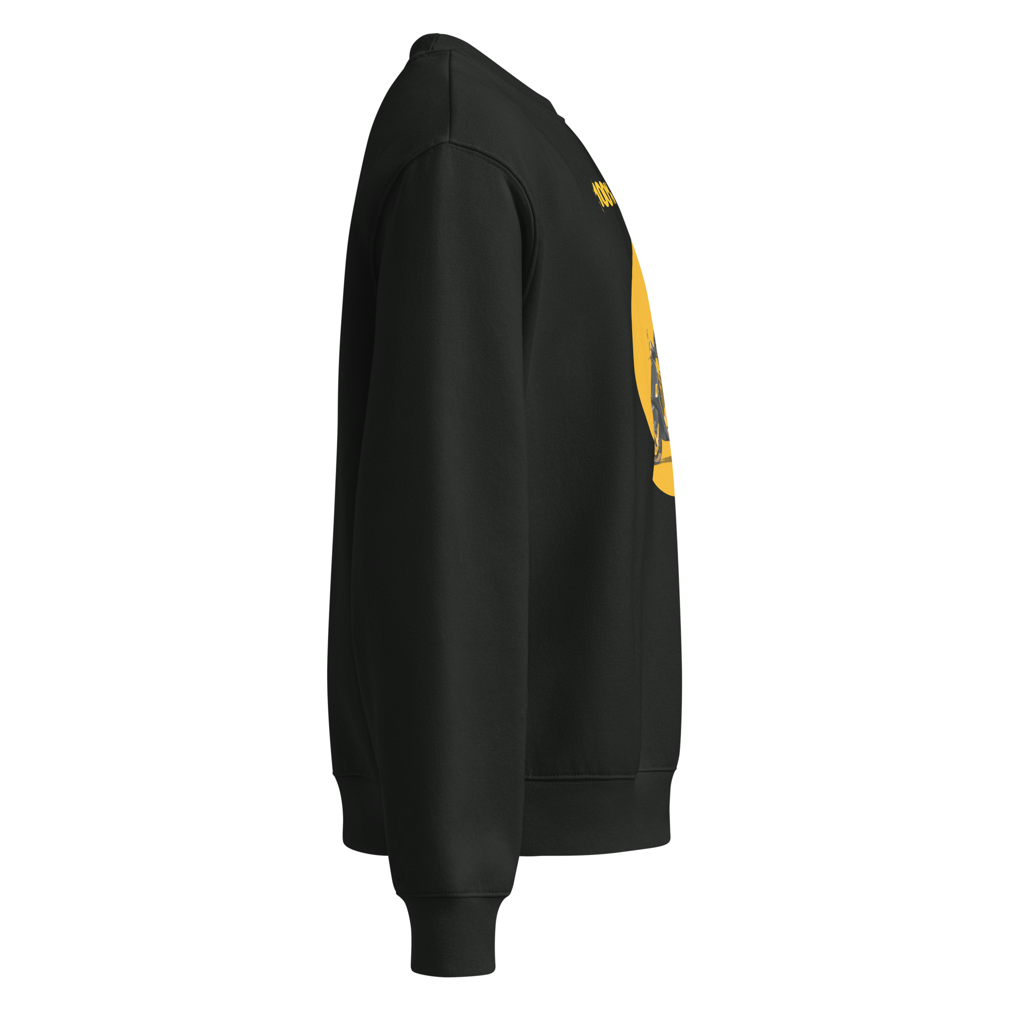 Xantho Philos™ Oversized Sweatshirt in Vintage Black for men, washed heavyweight sweatshirt with a relaxed oversized fit