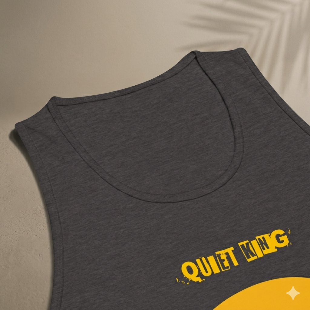 Xantho Philos™ Tank Top in Charcoal Heather for men, soft-blend tank top with a clean everyday fit