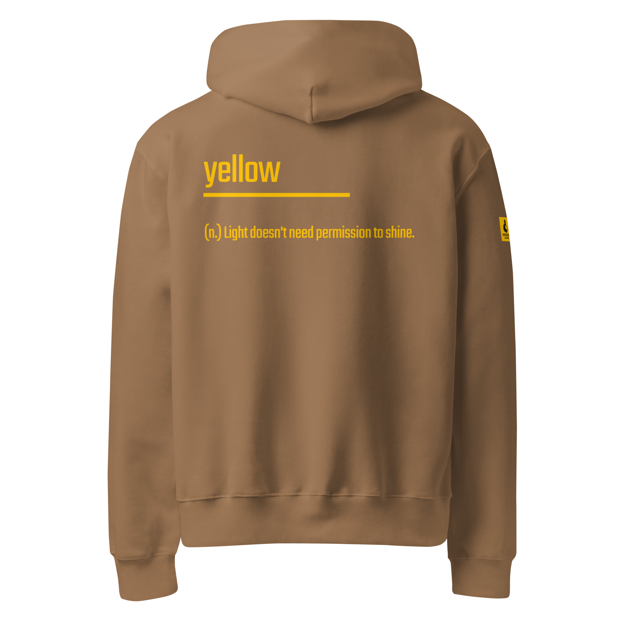 Xantho Philos™ Oversized Hoodie in Vintage Brown for men, premium oversized streetwear with a warm neutral tone