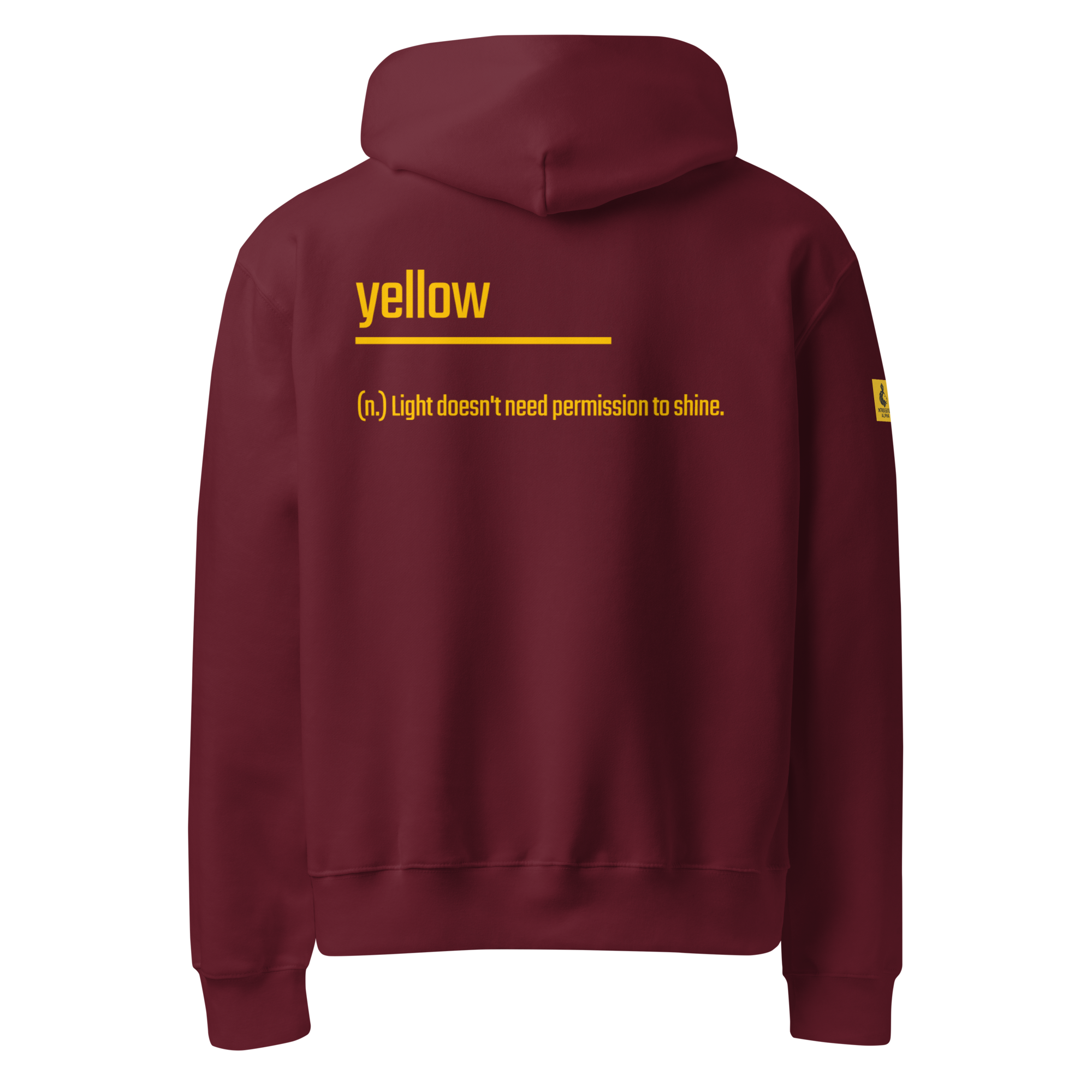 Xantho Philos™ Oversized Hoodie in Maroon for men, premium oversized hoodie with heavyweight comfort