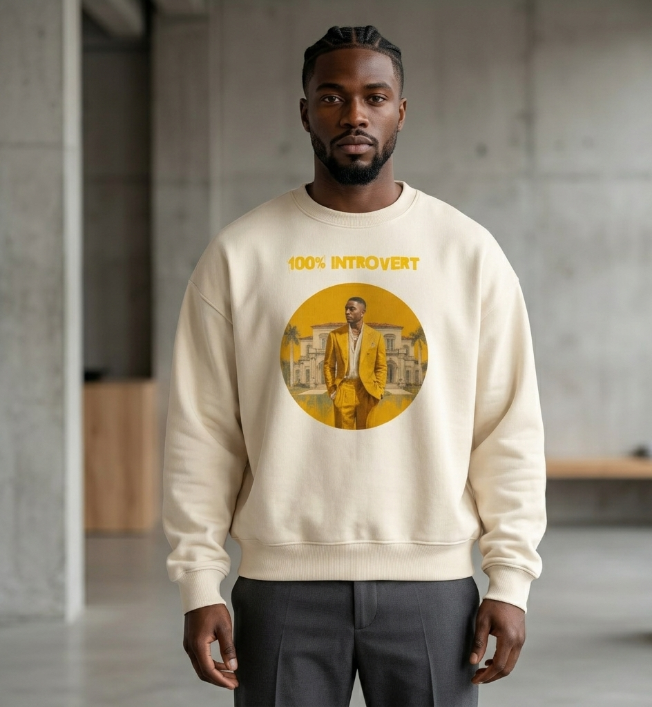 Xantho Philos™ Oversized Sweatshirt in Dust for men, soft neutral sweatshirt with a relaxed oversized fit