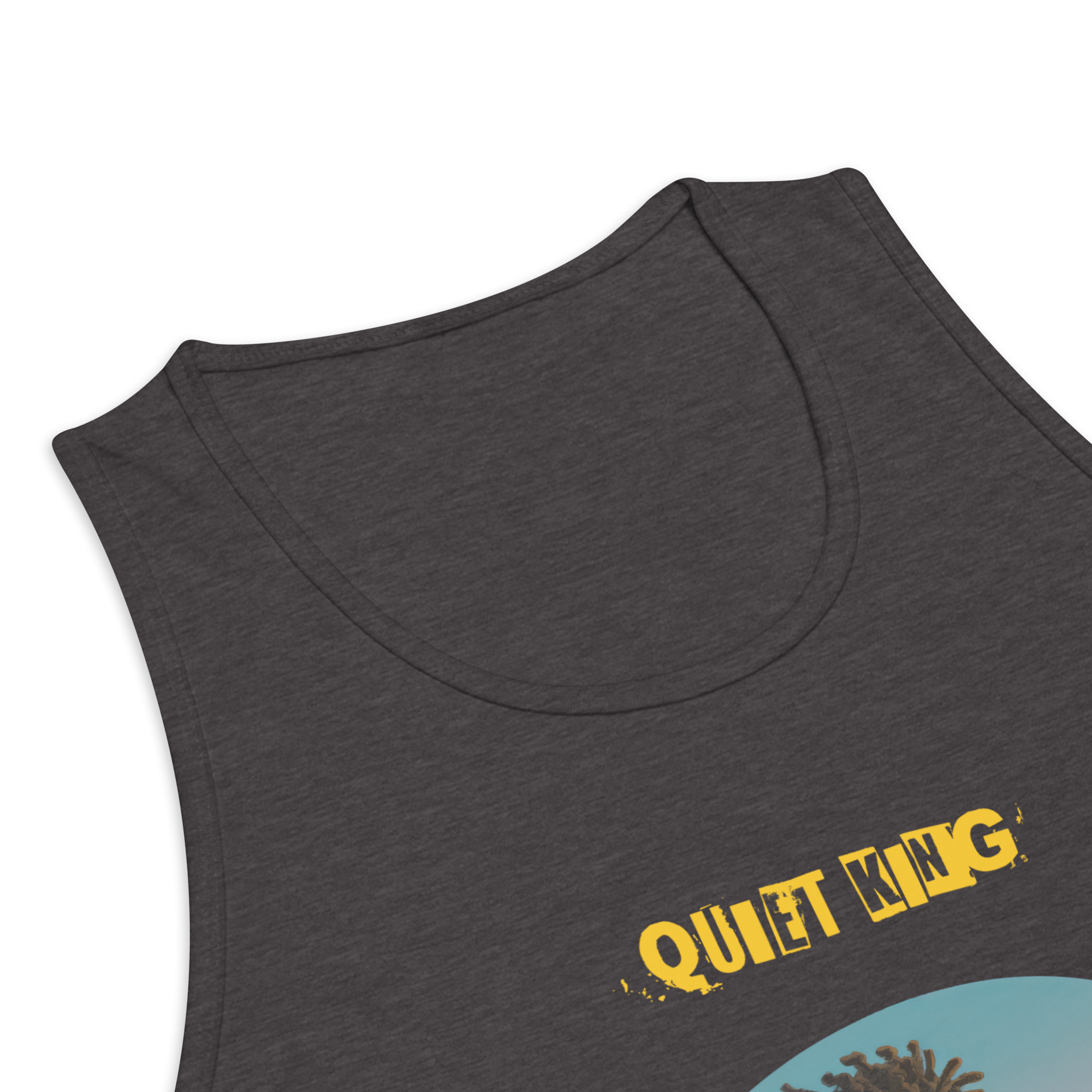 IntrovertedAlpha™ Tank Top in Charcoal Heather for men, soft-blend tank top with a clean everyday fit