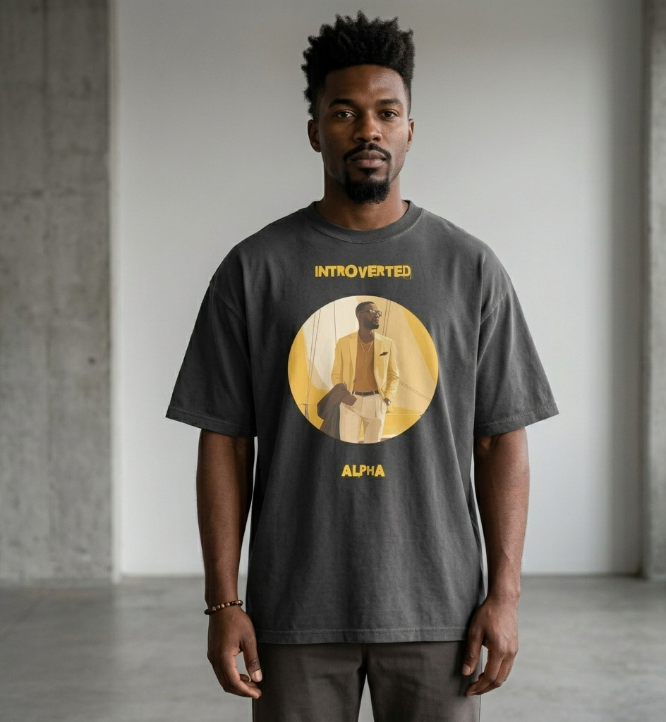 Xantho Philos™ Oversized Faded T-Shirt in Faded Black for men, vintage-wash streetwear with a relaxed oversized fit