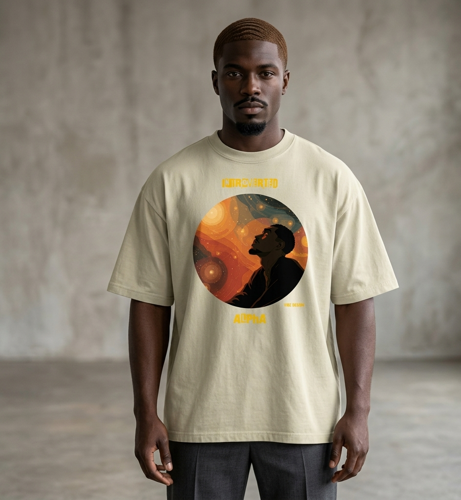 IntrovertedAlpha™ Oversized Faded T-Shirt in Faded Eucalyptus for men, washed green oversized T-shirt with premium casual style
