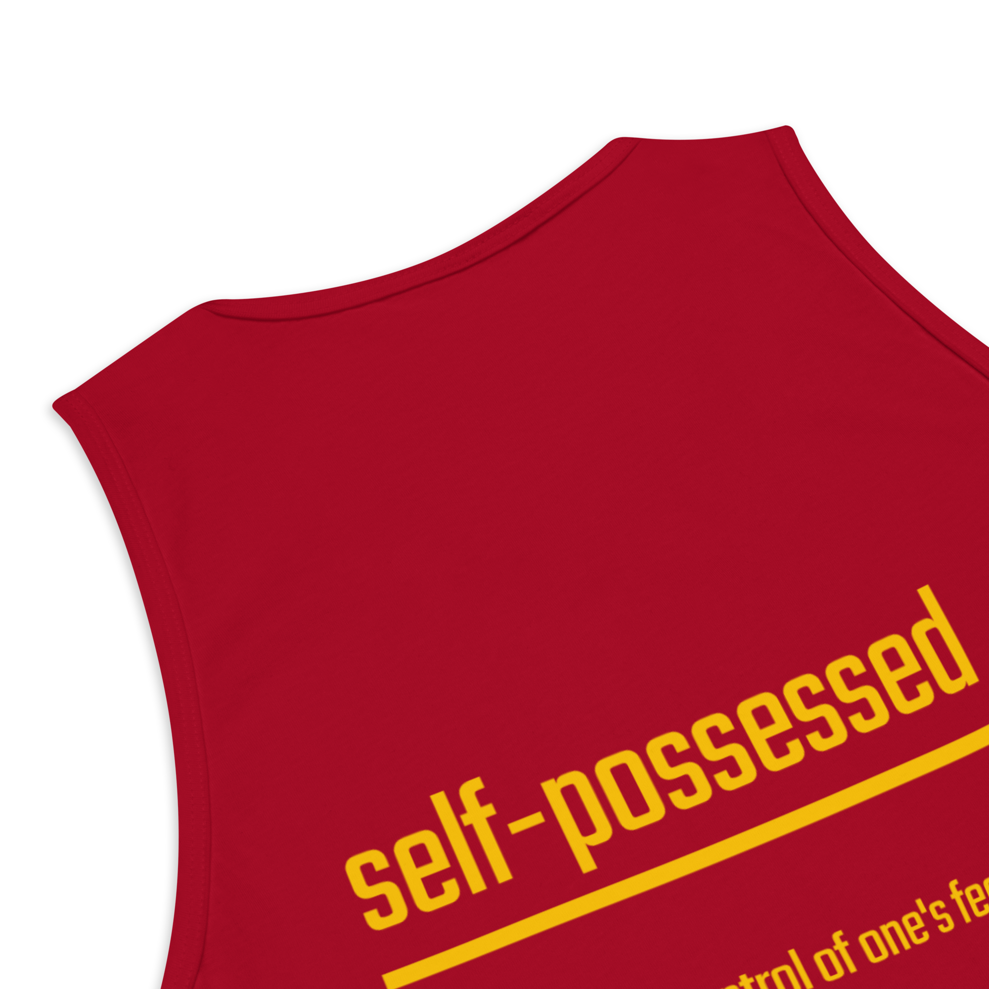 IntrovertedAlpha™ Tank Top in Red for men, bold premium tank top with lightweight streetwear style