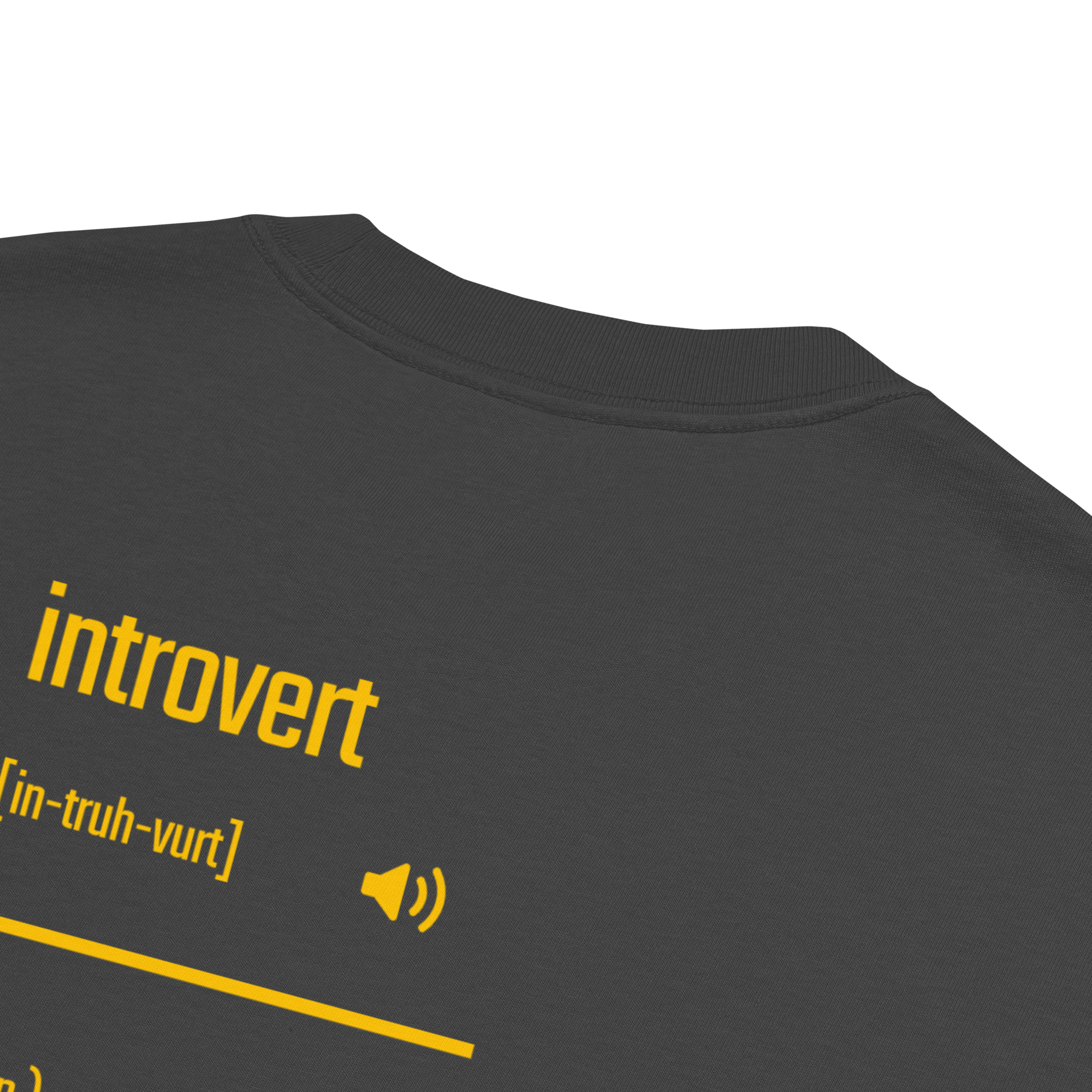 IntrovertedAlpha™ Oversized Faded T-Shirt in Faded Black for men, vintage-wash streetwear with a relaxed oversized fit
