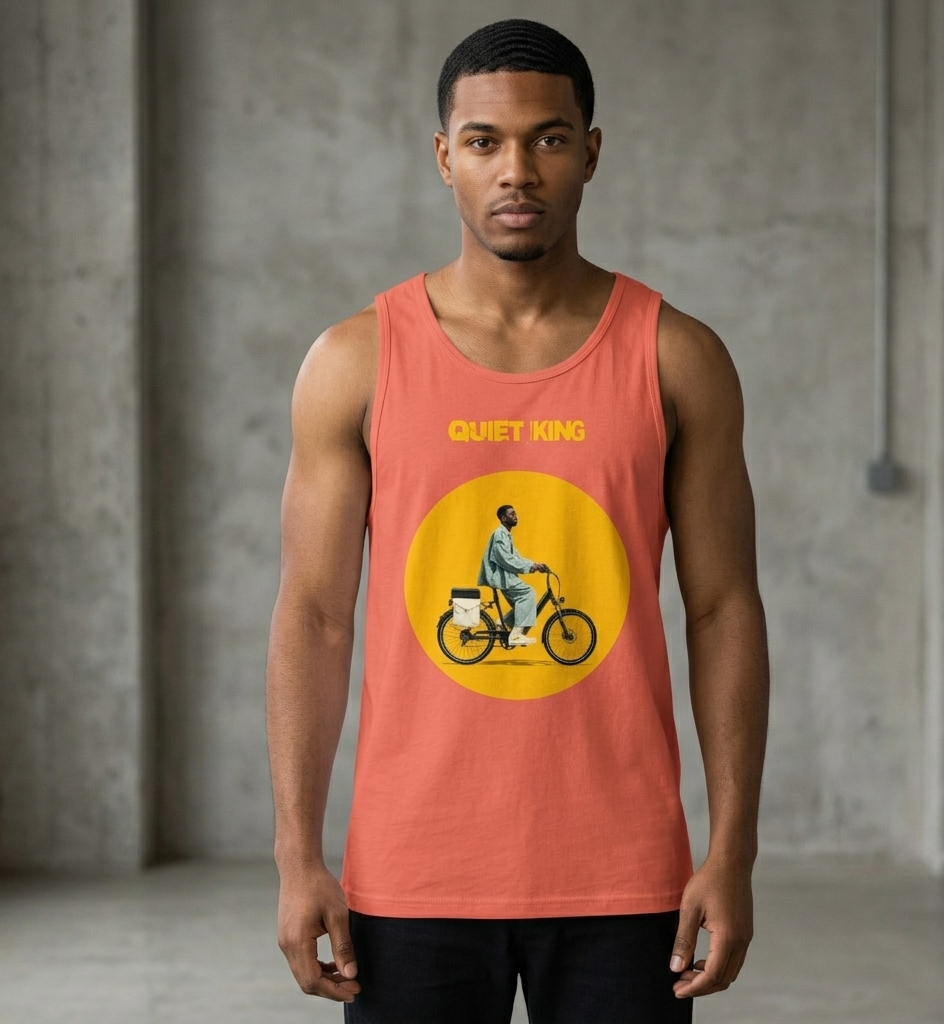 Xantho Philos™ Tank Top in Coral for men, lightweight summer tank top with a vibrant casual tone