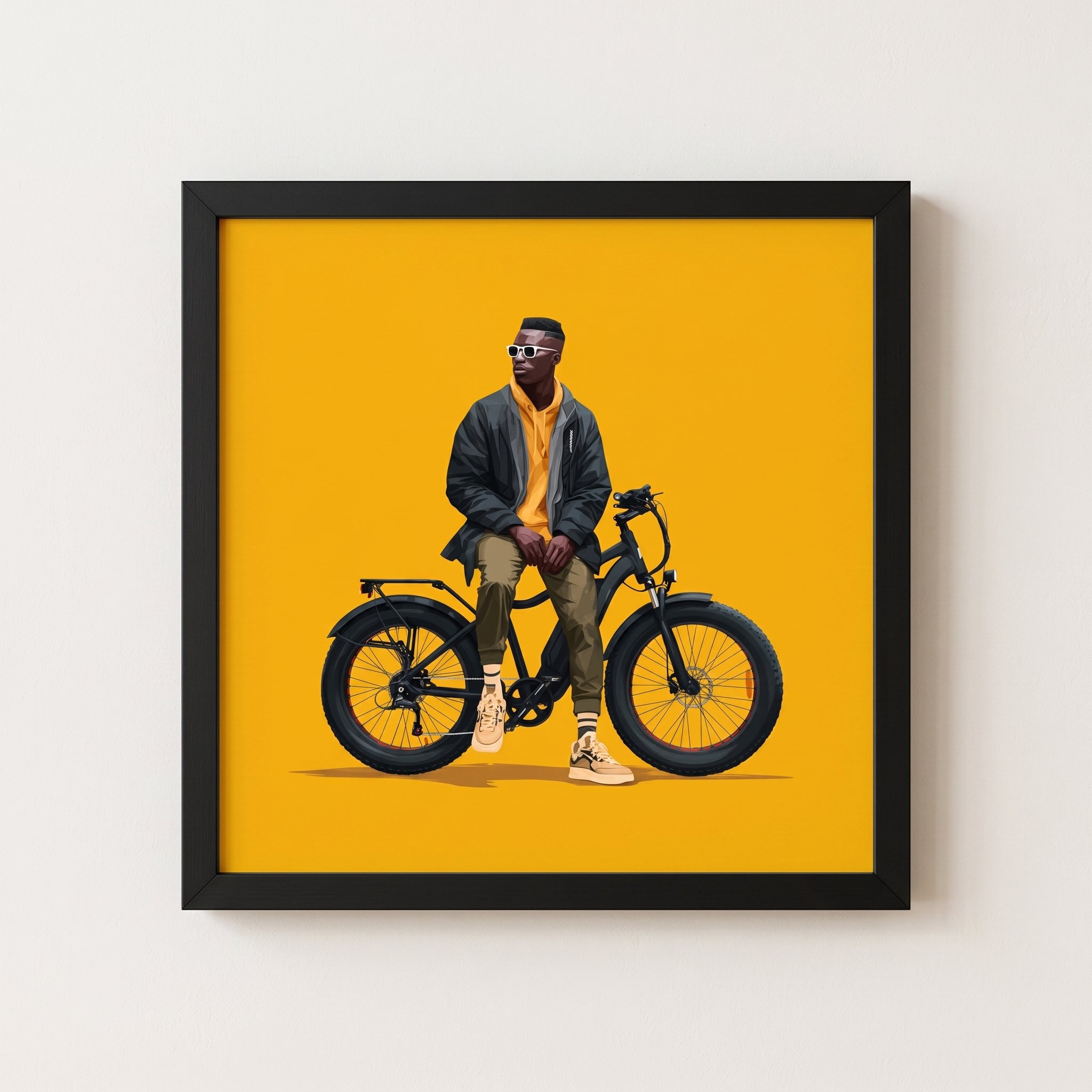 Keep Moving — Premium Luster Framed Wall Art
