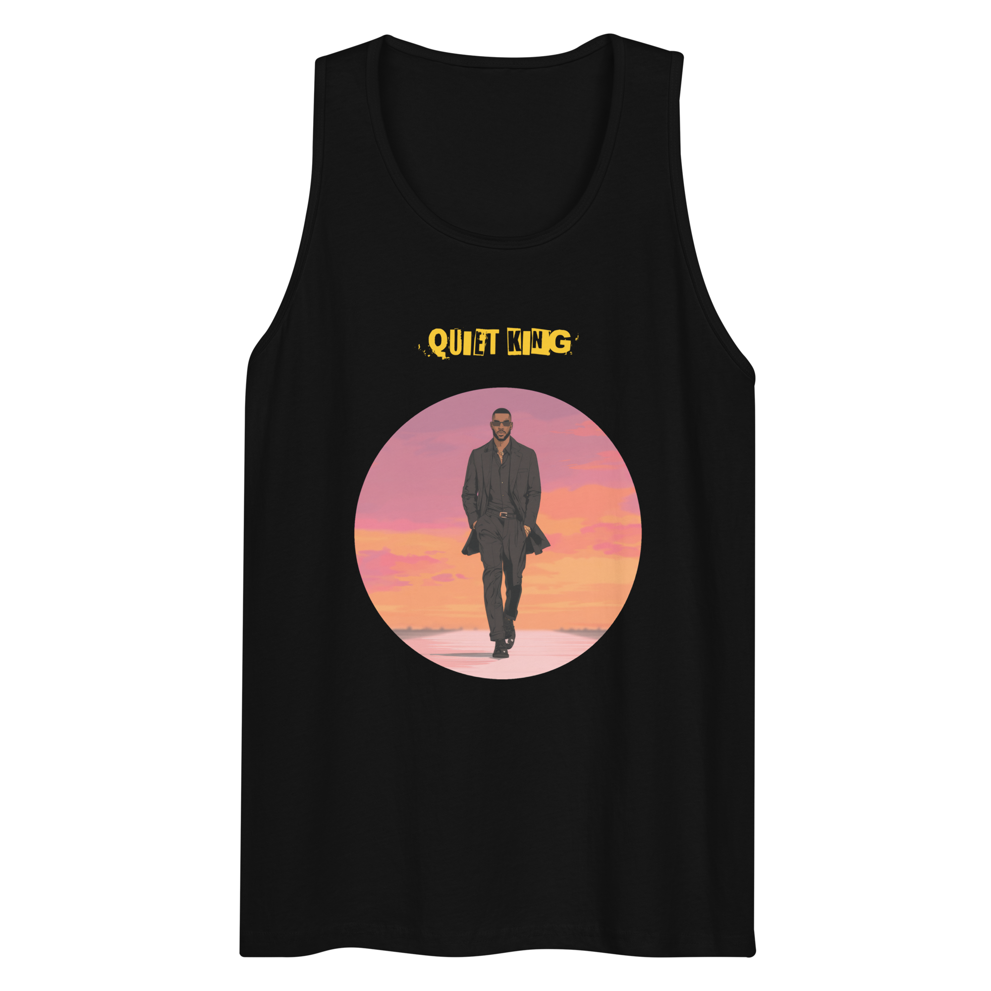 Xantho Philos™ Tank Top in Black for men, premium everyday tank with a clean athletic fit