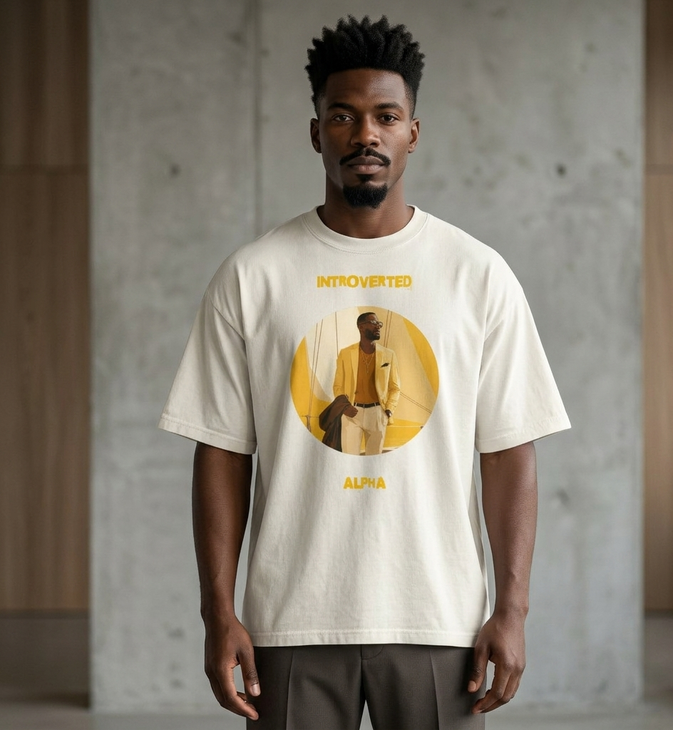 Xantho Philos™ Oversized Faded T-Shirt in Faded Bone for men, soft neutral oversized T-shirt with a minimalist streetwear feel