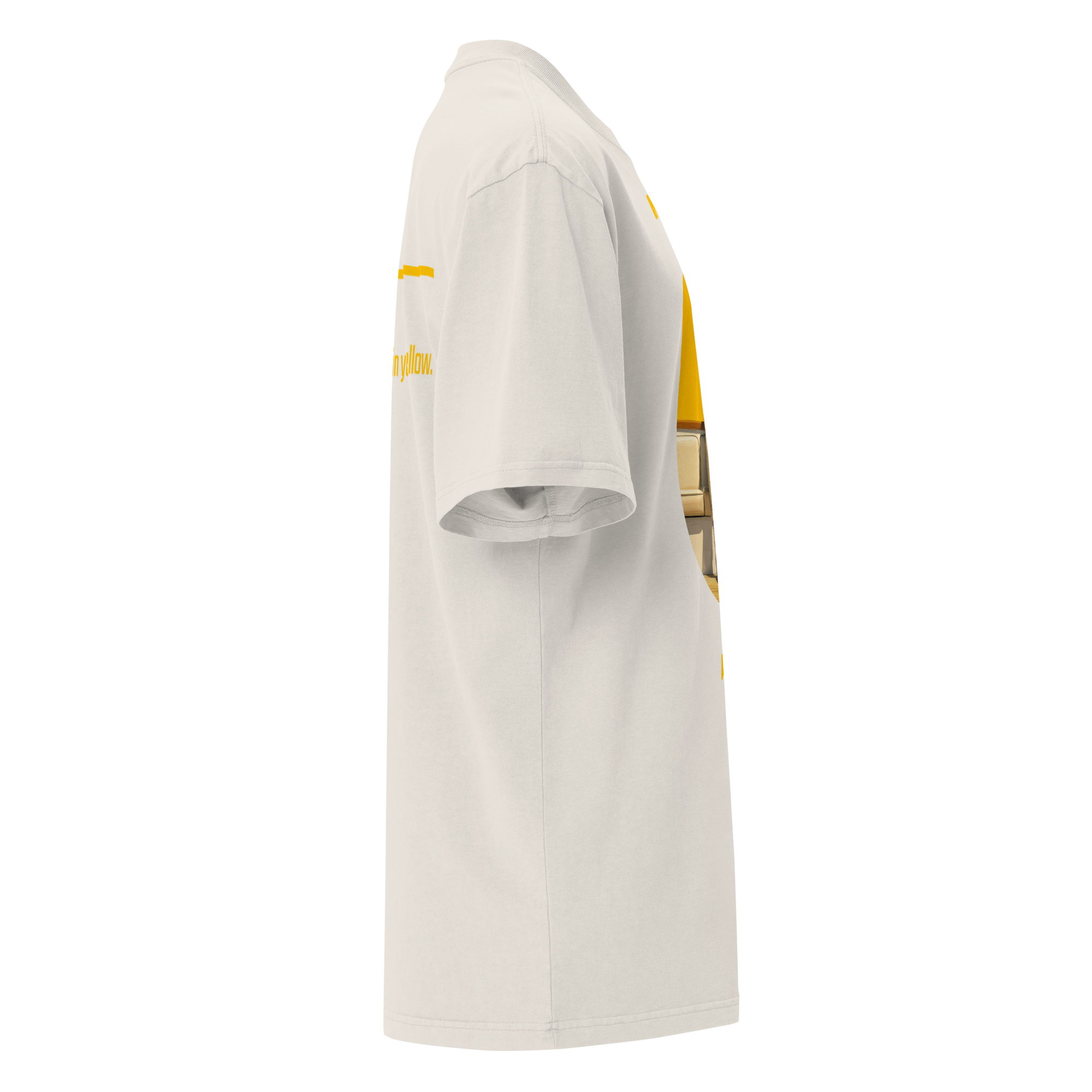 Xantho Philos™ Oversized Faded T-Shirt in Faded Bone for men, soft neutral oversized T-shirt with a minimalist streetwear feel
