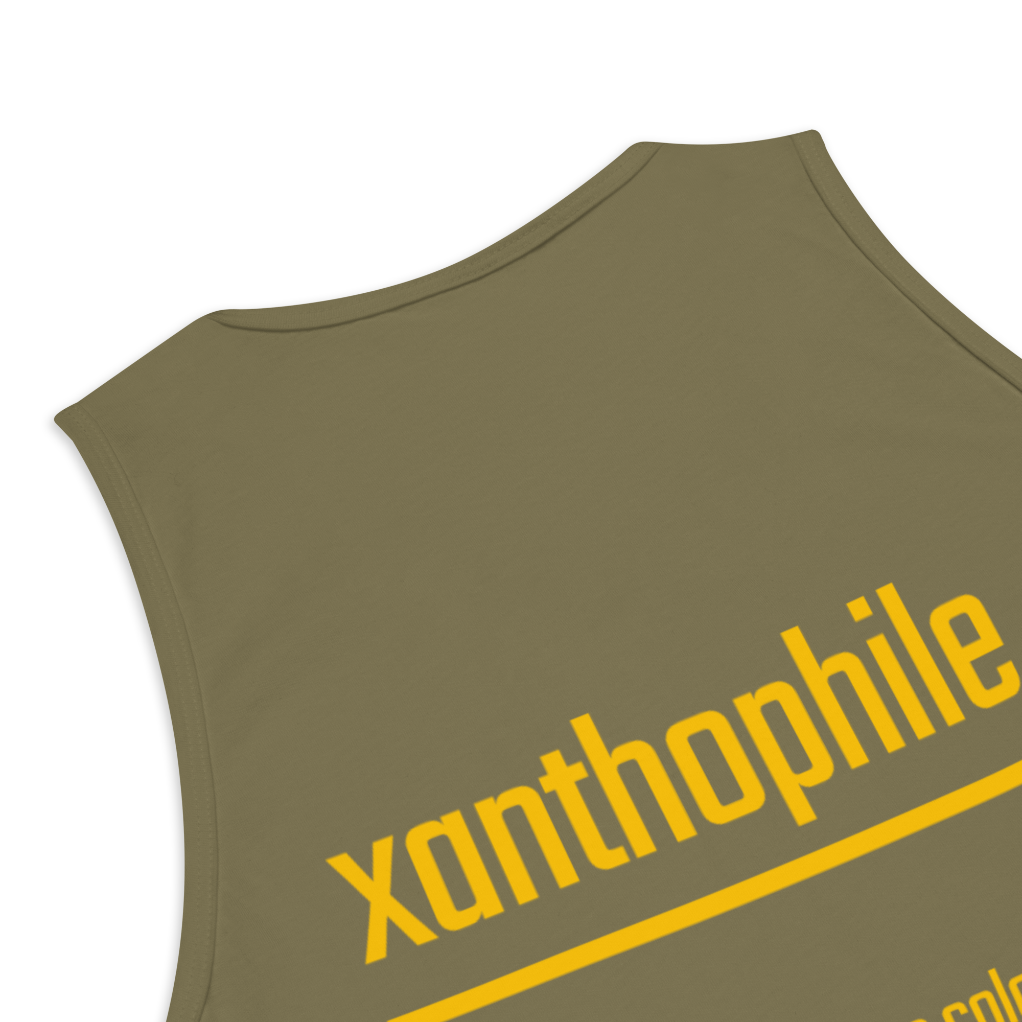 Xantho Philos™ Tank Top in Military Green for men, athletic streetwear tank with a grounded utilitarian tone