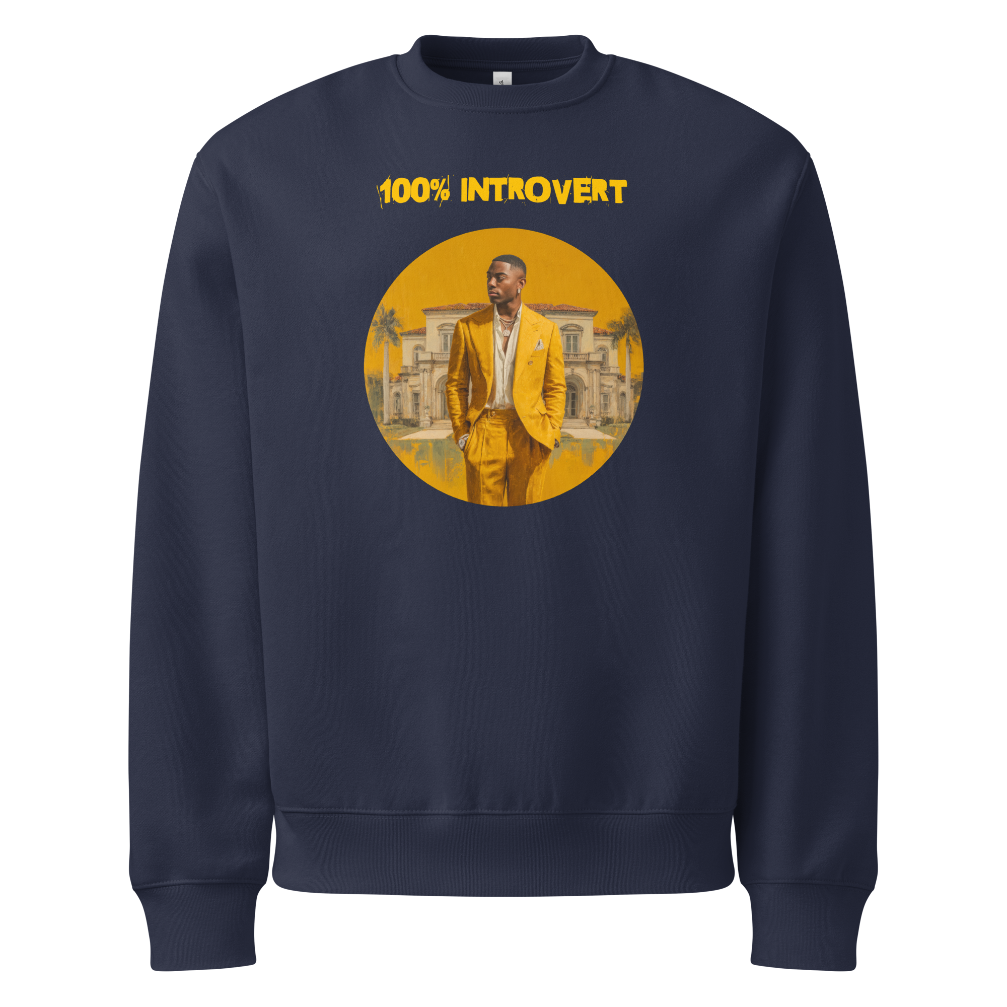 Xantho Philos™ Oversized Sweatshirt in Navy for men, minimalist premium sweatshirt with everyday streetwear style