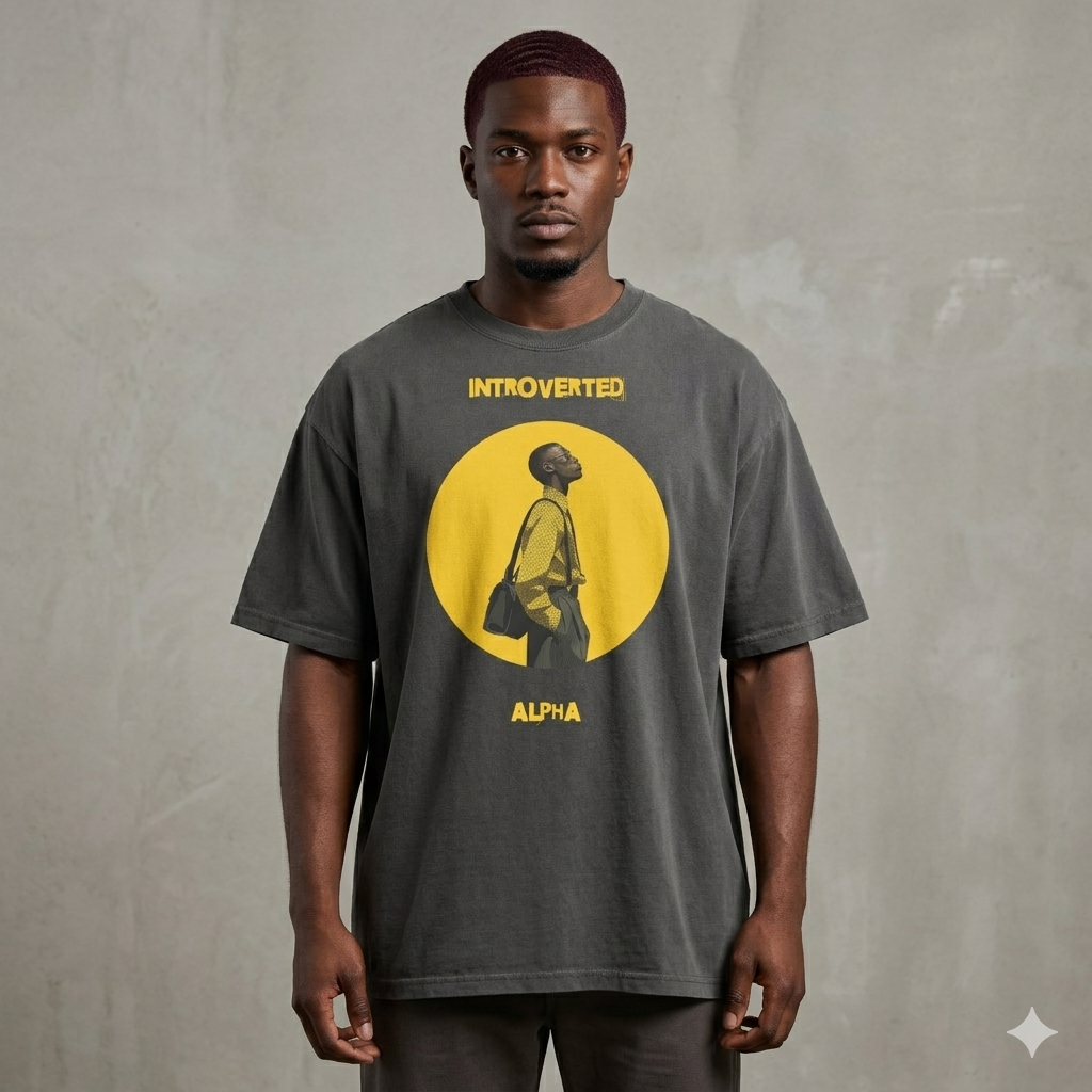 Xantho Philos™ Oversized Faded T-Shirt in Faded Black for men, vintage-wash streetwear with a relaxed oversized fit