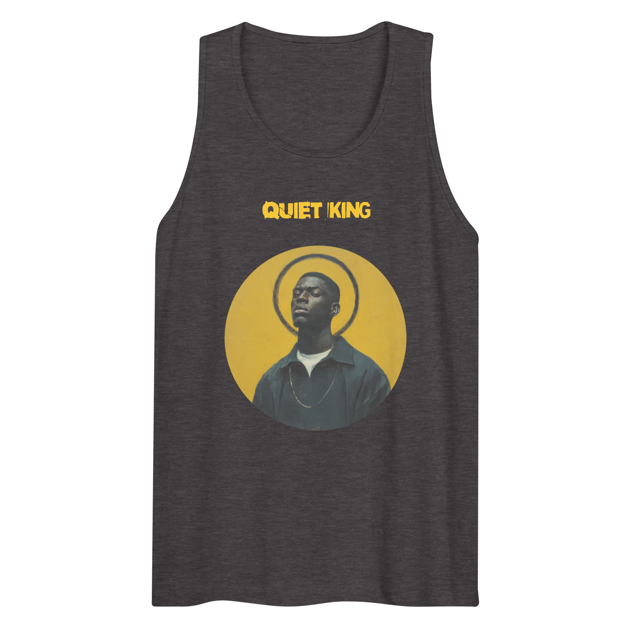 Xantho Philos™ Tank Top in Charcoal Heather for men, soft-blend tank top with a clean everyday fit