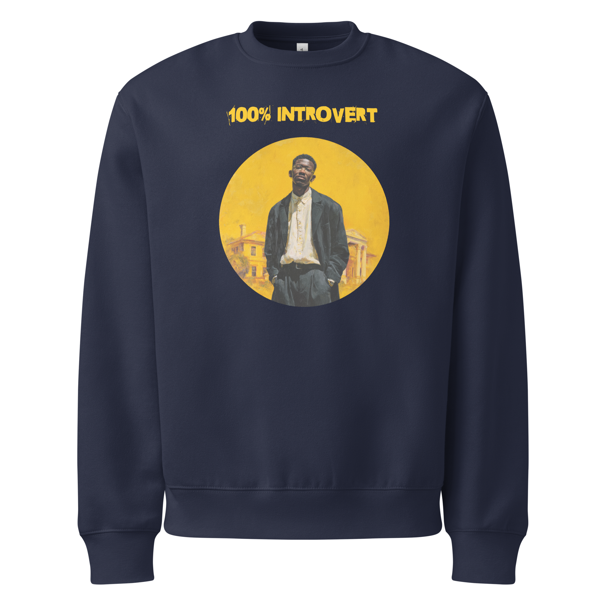 Xantho Philos™ Oversized Sweatshirt in Navy for men, minimalist premium sweatshirt with everyday streetwear style