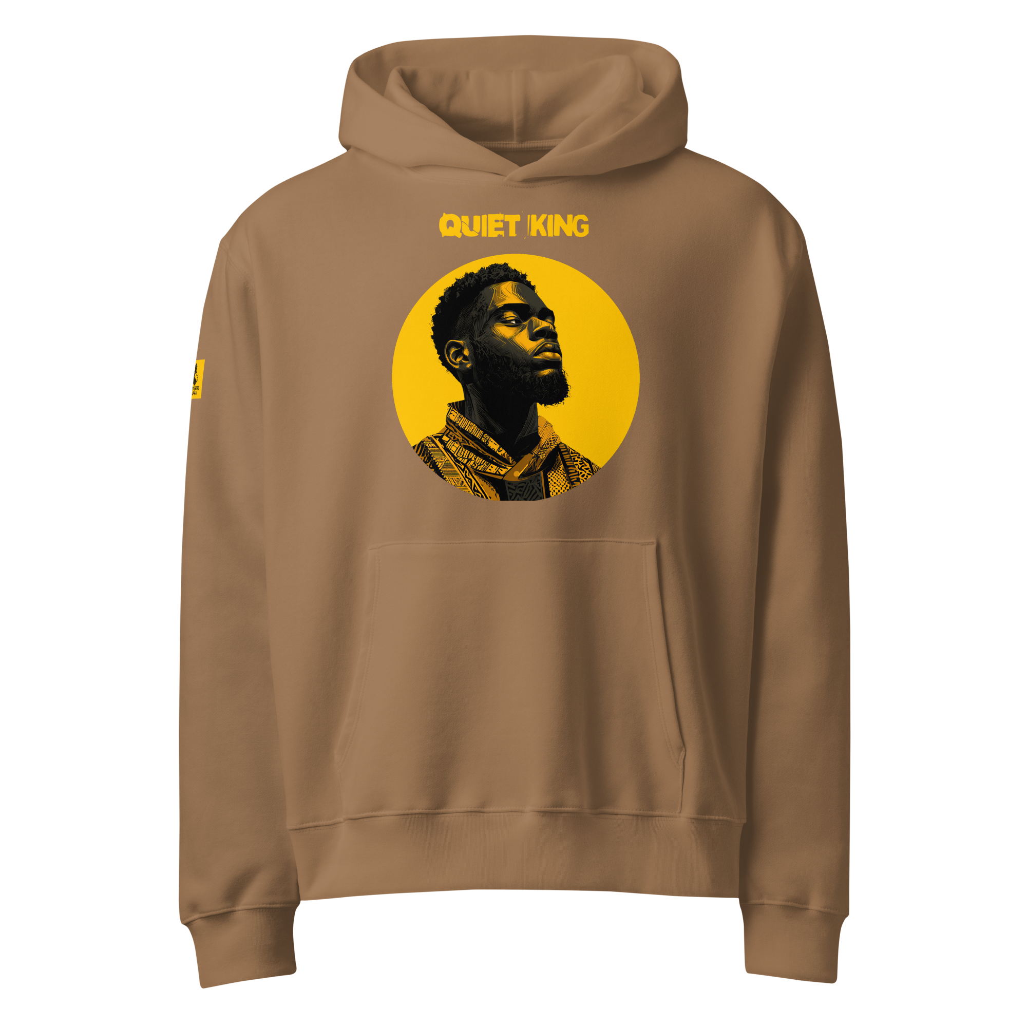 Xantho Philos™ Oversized Hoodie in Vintage Brown for men, premium oversized streetwear with a warm neutral tone