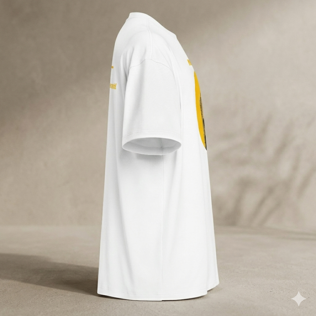 Xantho Philos™ Box Tee in White for men, crisp structured box tee with a clean premium finish