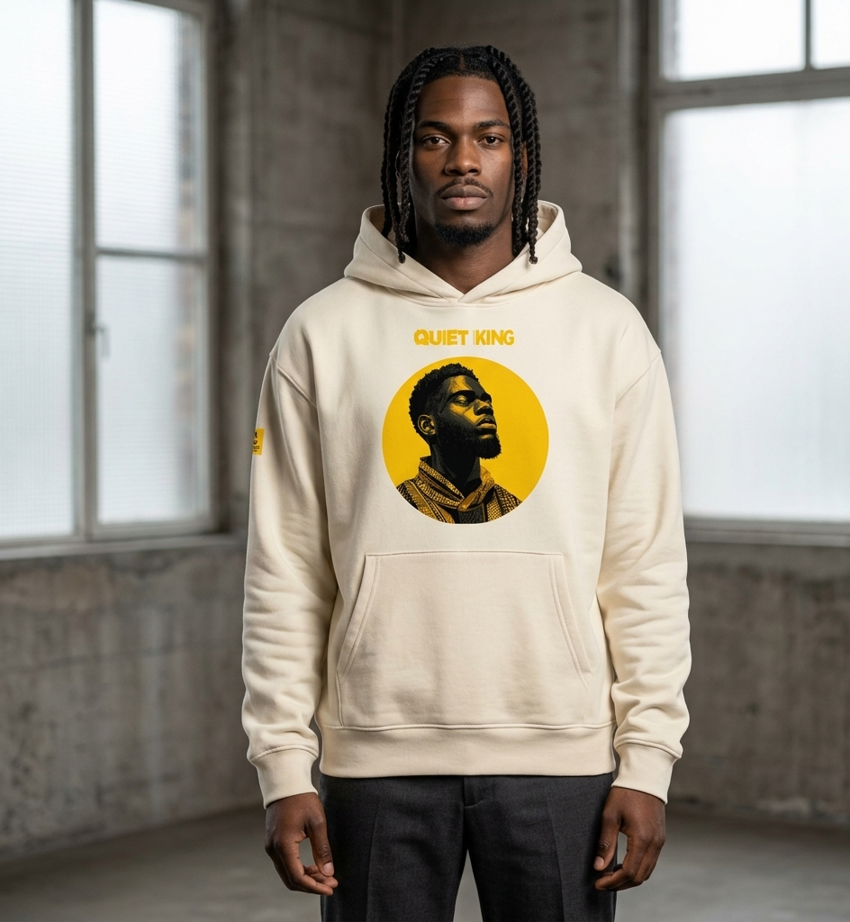 Xantho Philos™ Oversized Hoodie in Dust for men, soft neutral heavyweight hoodie with a relaxed fit