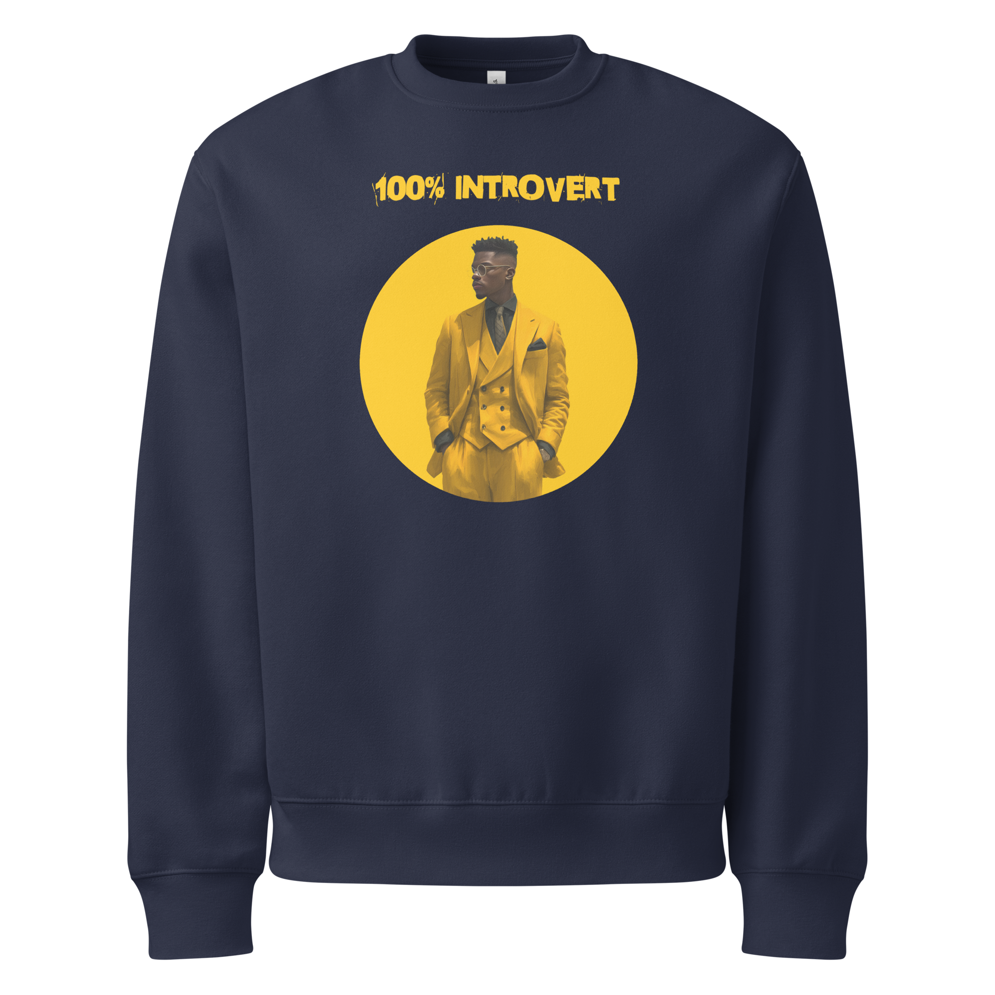 Xantho Philos™ Oversized Sweatshirt in Navy for men, minimalist premium sweatshirt with everyday streetwear style