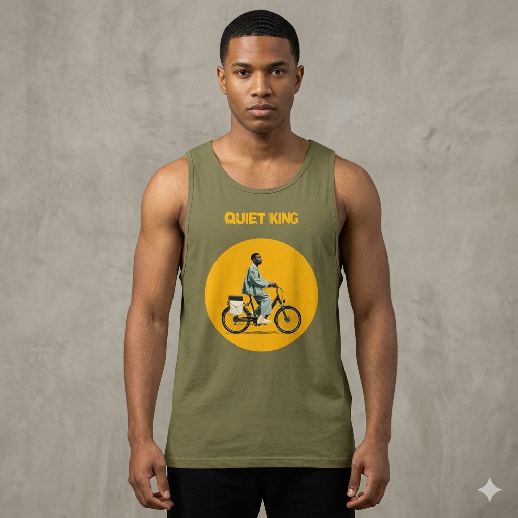 Xantho Philos™ Tank Top in Military Green for men, athletic streetwear tank with a grounded utilitarian tone