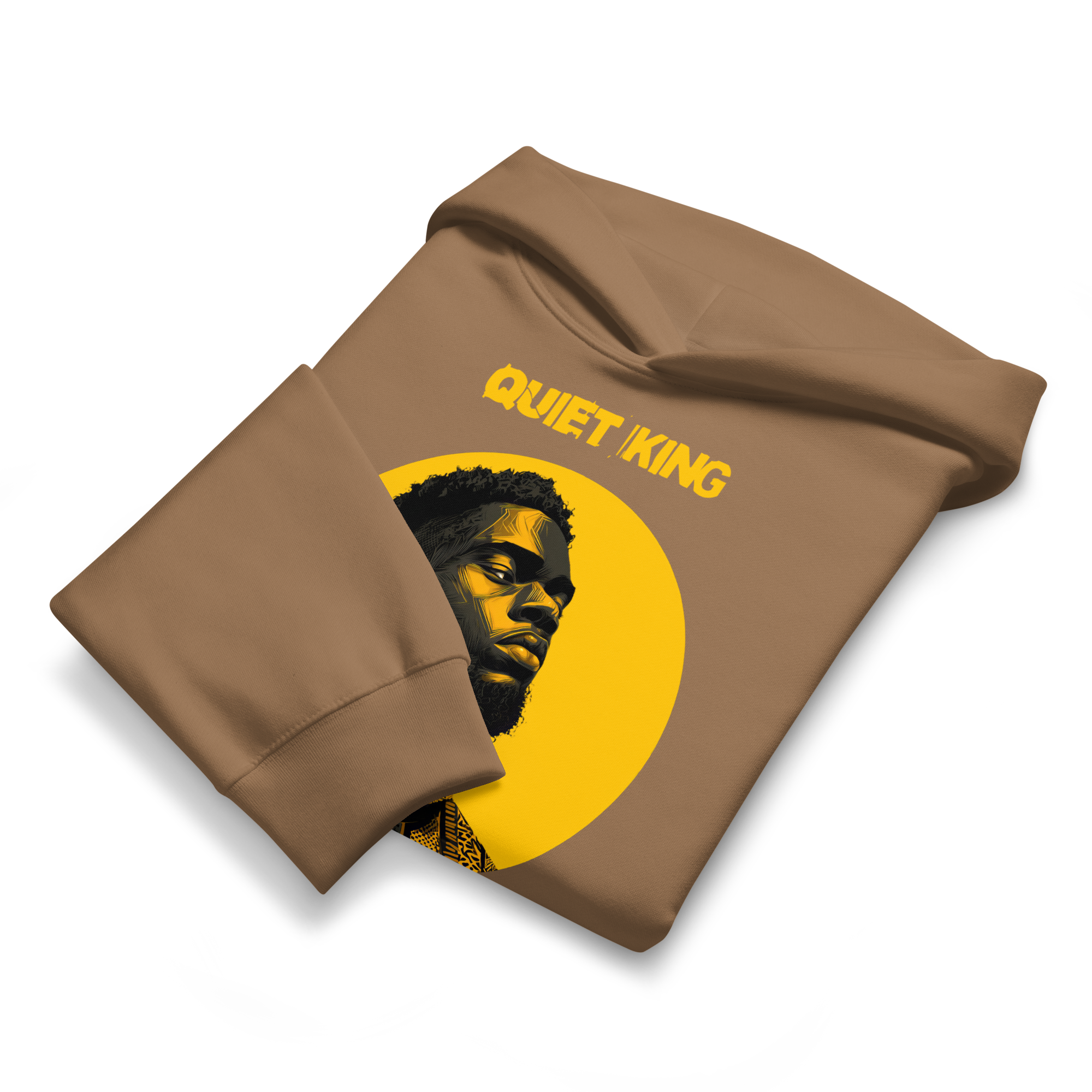 Xantho Philos™ Oversized Hoodie in Vintage Brown for men, premium oversized streetwear with a warm neutral tone