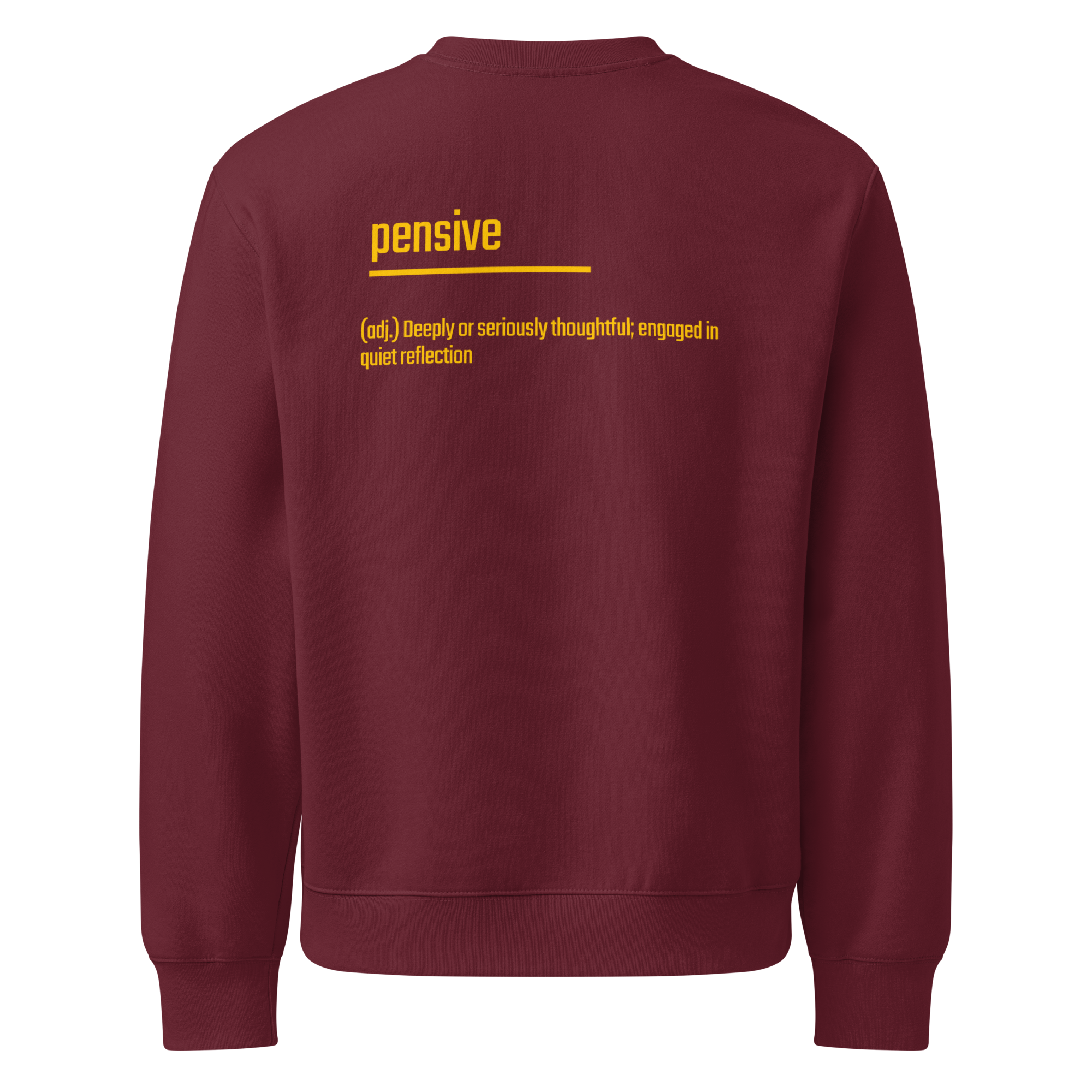 Xantho Philos™ Oversized Sweatshirt in Maroon for men, rich-toned oversized sweatshirt with heavyweight comfort