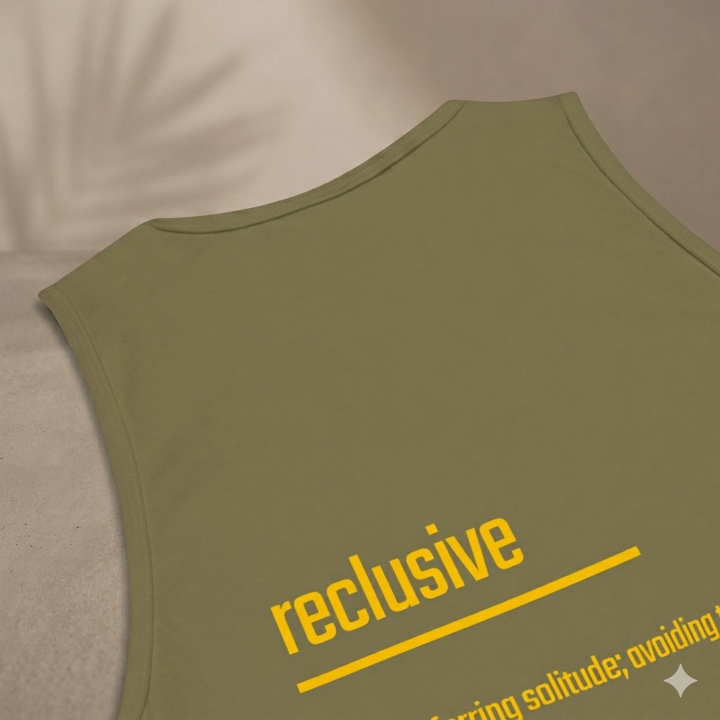 Xantho Philos™ Tank Top in Military Green for men, athletic streetwear tank with a grounded utilitarian tone