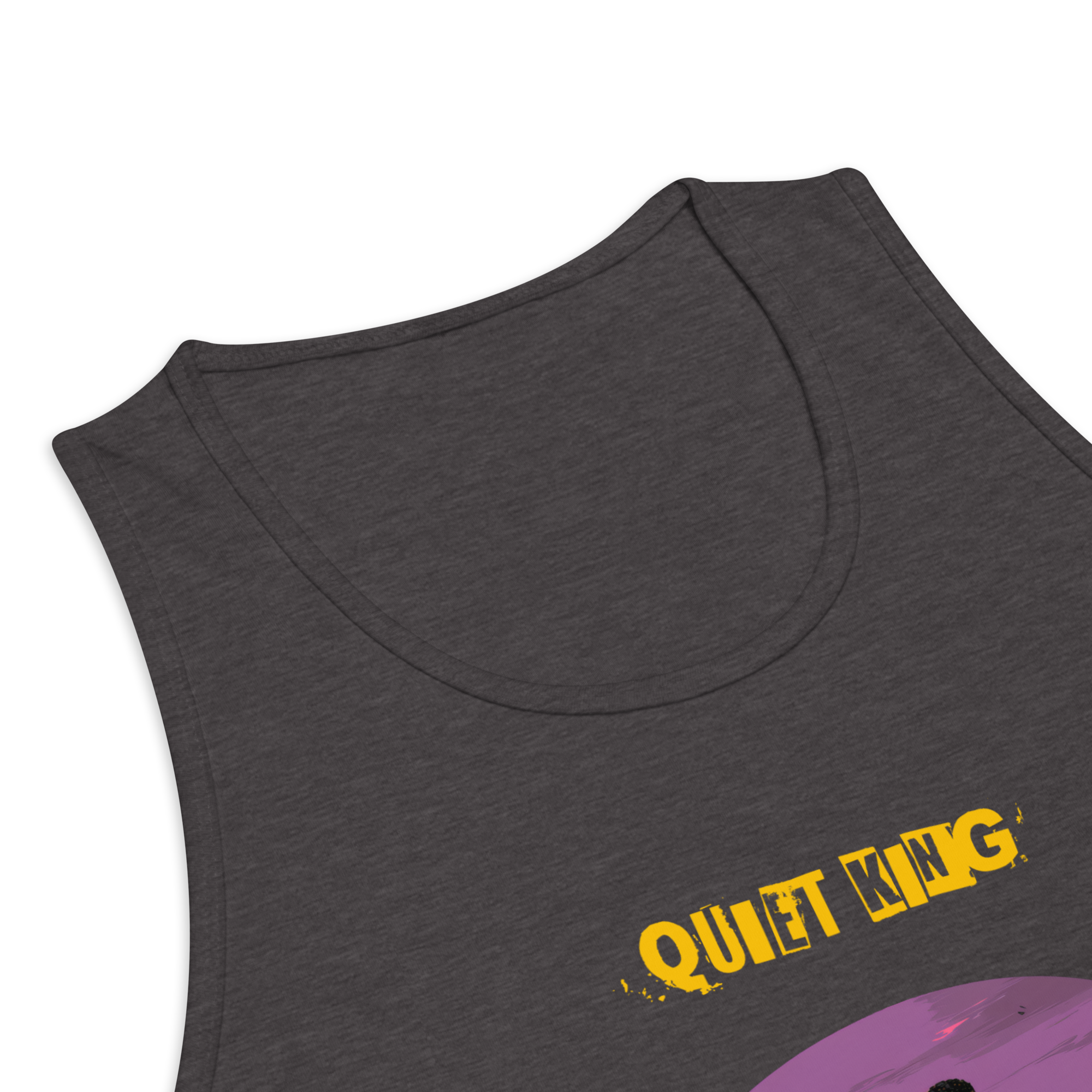 IntrovertedAlpha™ Tank Top in Charcoal Heather for men, soft-blend tank top with a clean everyday fit