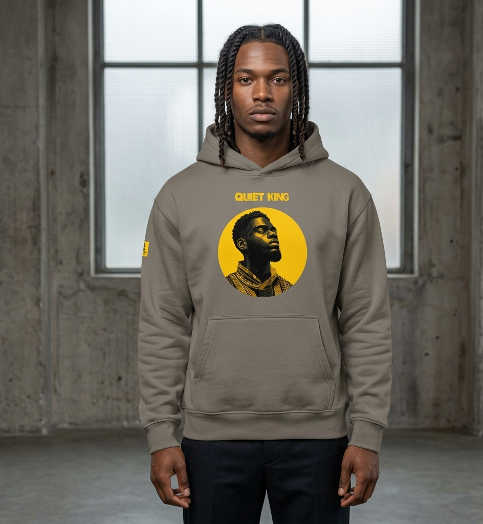 Xantho Philos™ Oversized Hoodie in Asphalt for men, clean minimalist hoodie with premium heavyweight comfort