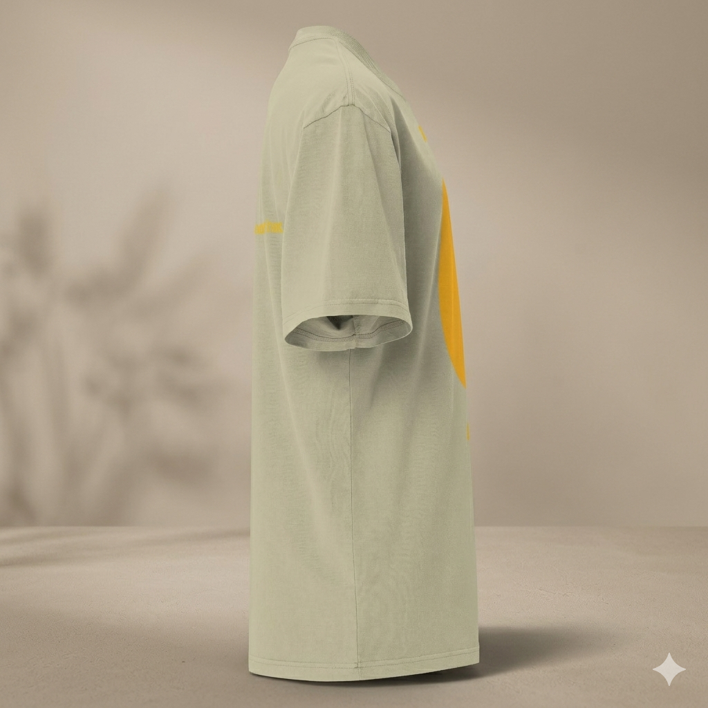 Xantho Philos™ Oversized Faded T-Shirt in Faded Eucalyptus for men, washed green oversized T-shirt with premium casual style