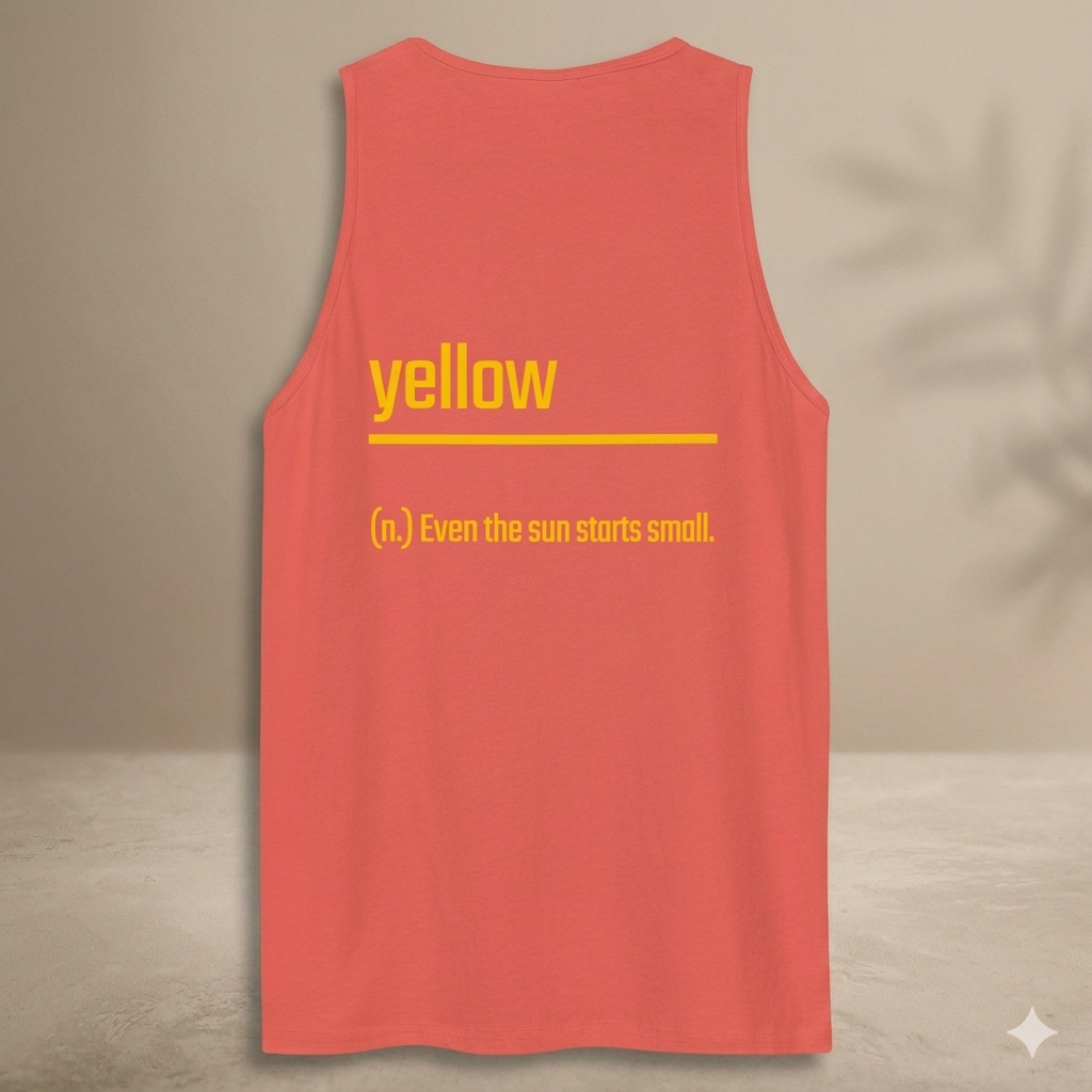 Xantho Philos™ Tank Top in Coral for men, lightweight summer tank top with a vibrant casual tone