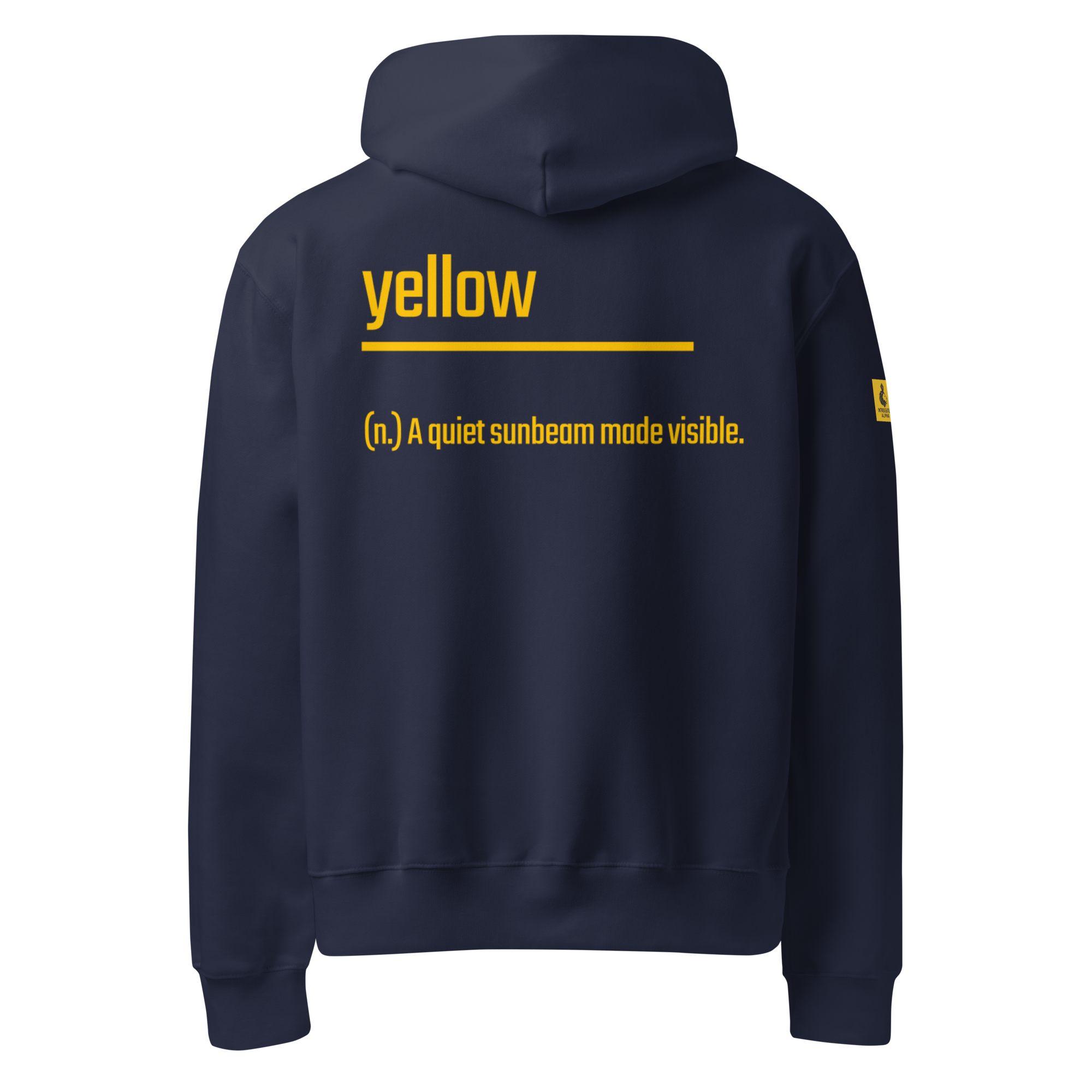 Xantho Philos™ Oversized Hoodie in Navy for men, minimalist heavyweight hoodie with a relaxed streetwear fit