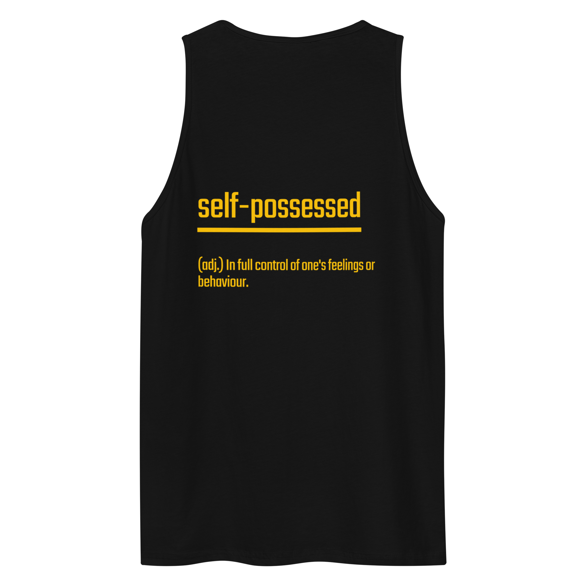 IntrovertedAlpha™ Tank Top in Black for men, premium everyday tank with a clean athletic fit