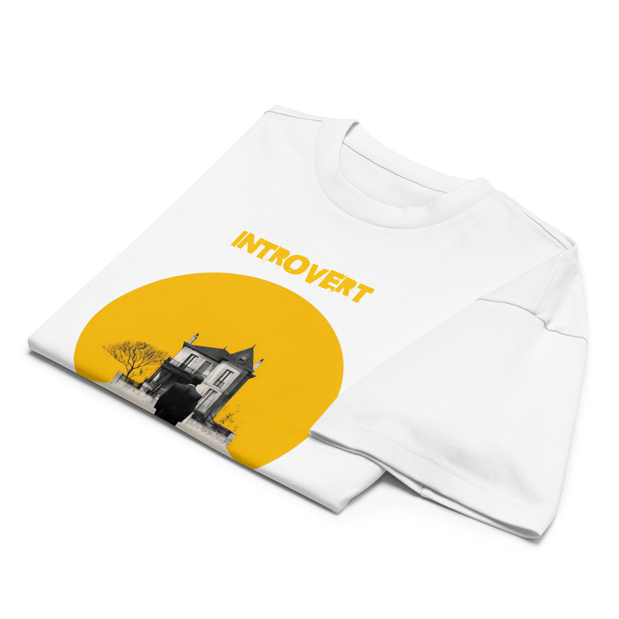 Xantho Philos™ Box Tee in White for men, crisp structured box tee with a clean premium finish