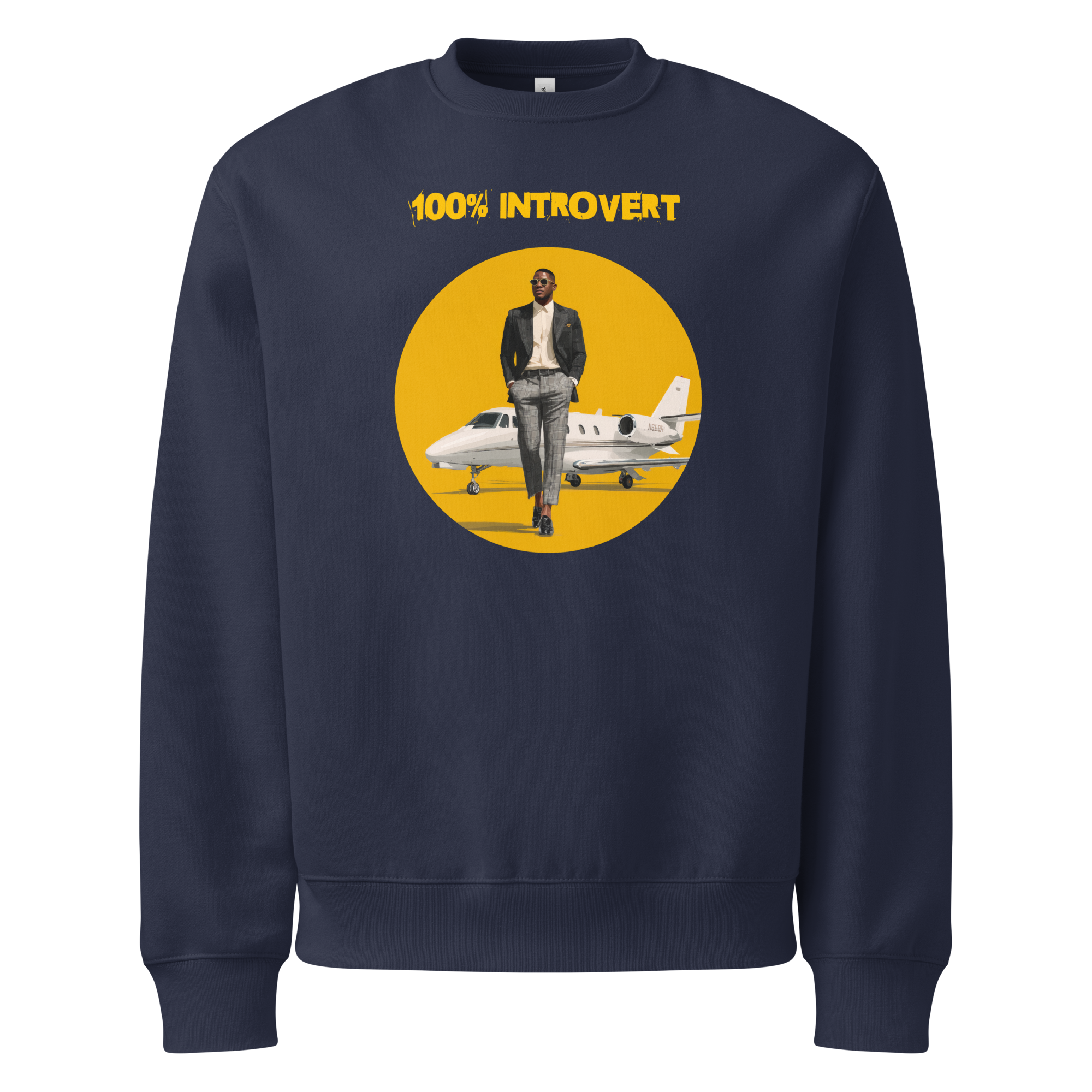 Xantho Philos™ Oversized Sweatshirt in Navy for men, minimalist premium sweatshirt with everyday streetwear style
