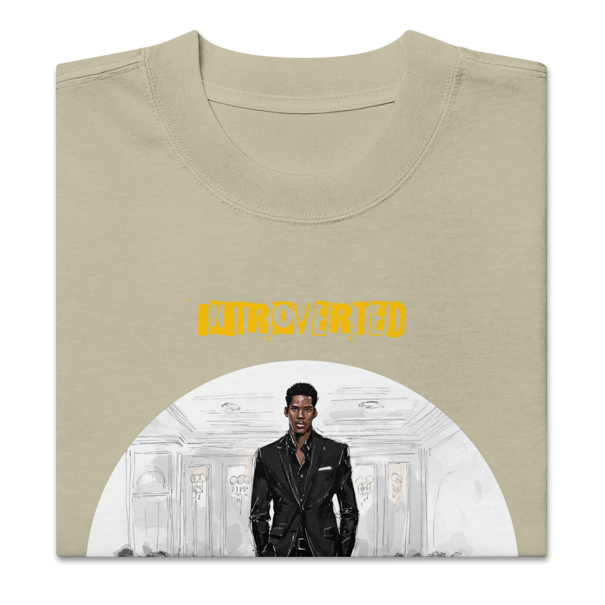 Xantho Philos™ Oversized Faded T-Shirt in Faded Eucalyptus for men, washed green oversized T-shirt with premium casual style