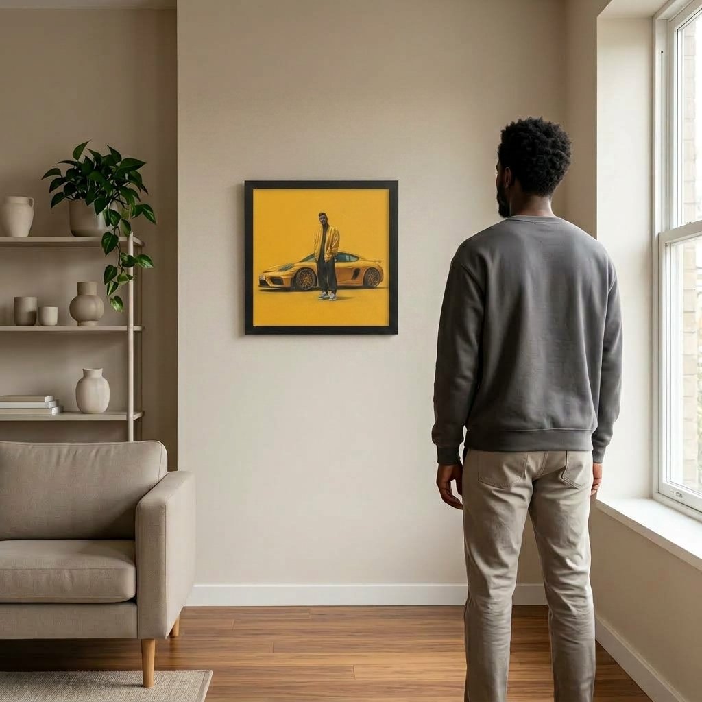 Earned Presence — Enhanced Matte Framed Wall Art