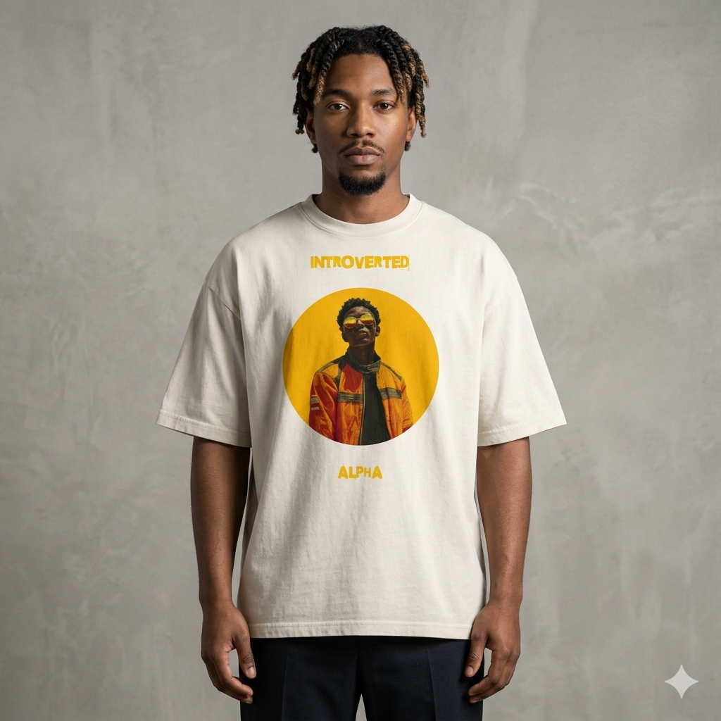Xantho Philos™ Oversized Faded T-Shirt in Faded Bone for men, soft neutral oversized T-shirt with a minimalist streetwear feel