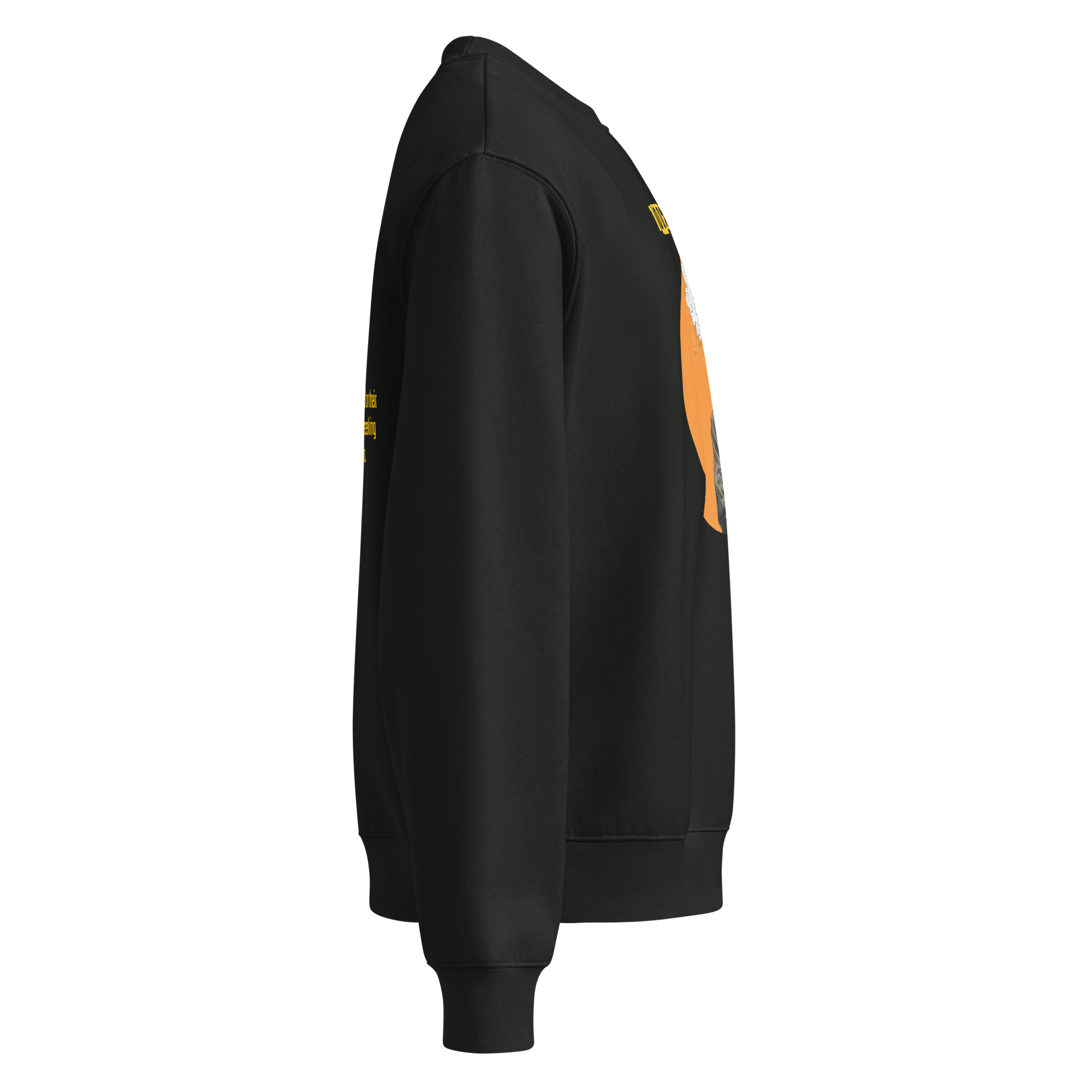 Xantho Philos™ Oversized Sweatshirt in Vintage Black for men, washed heavyweight sweatshirt with a relaxed oversized fit