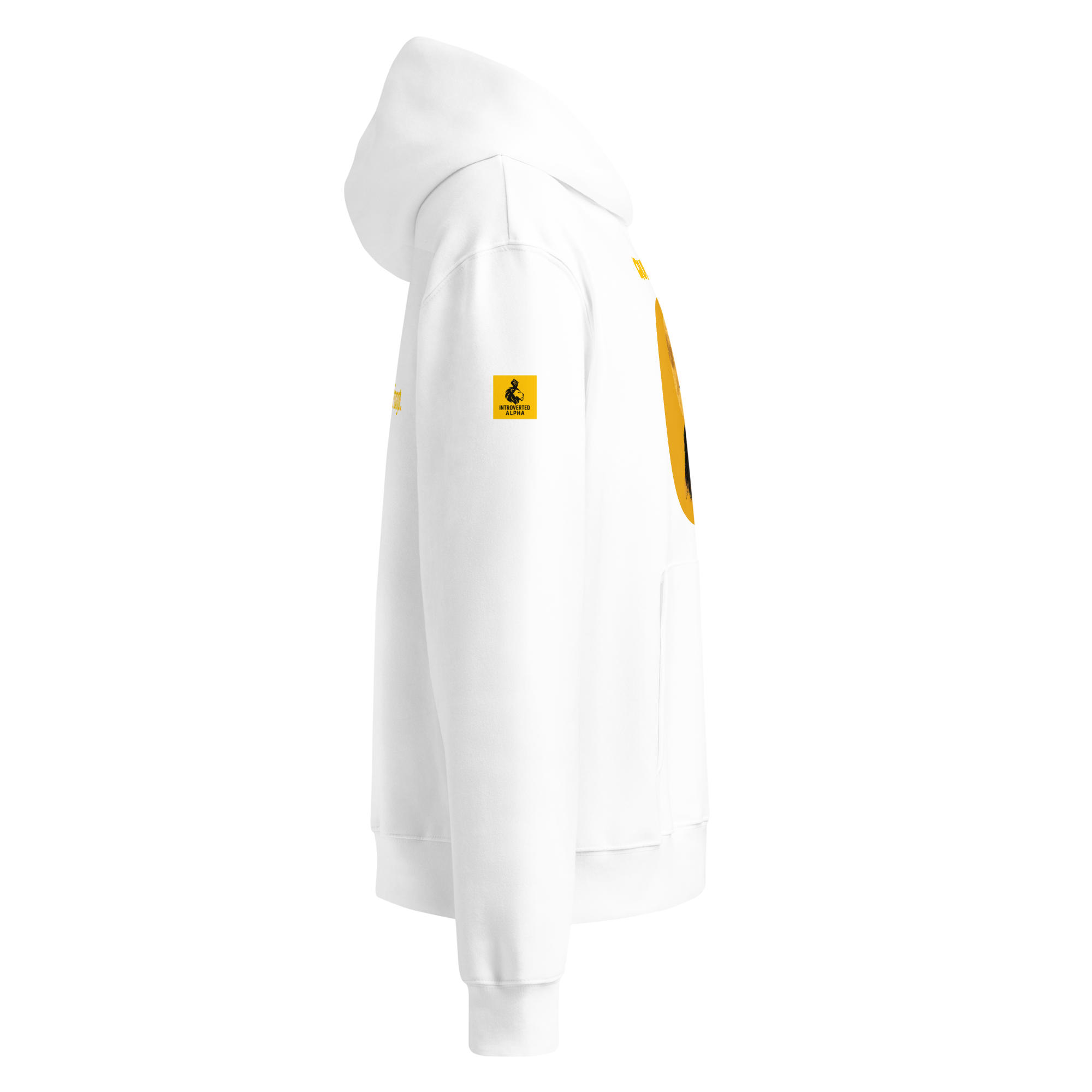 Xantho Philos™ Oversized Hoodie in White for men, crisp minimalist oversized hoodie with premium streetwear appeal