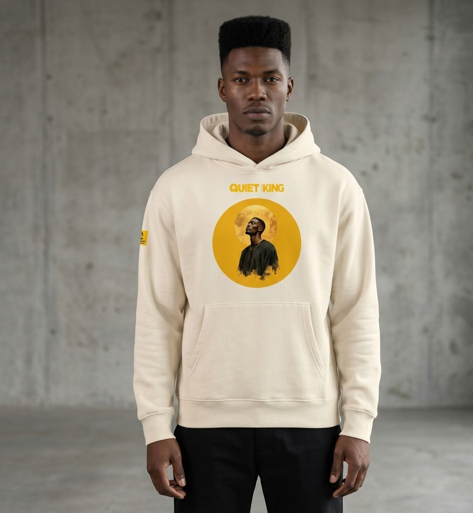 Xantho Philos™ Oversized Hoodie in Dust for men, soft neutral heavyweight hoodie with a relaxed fit