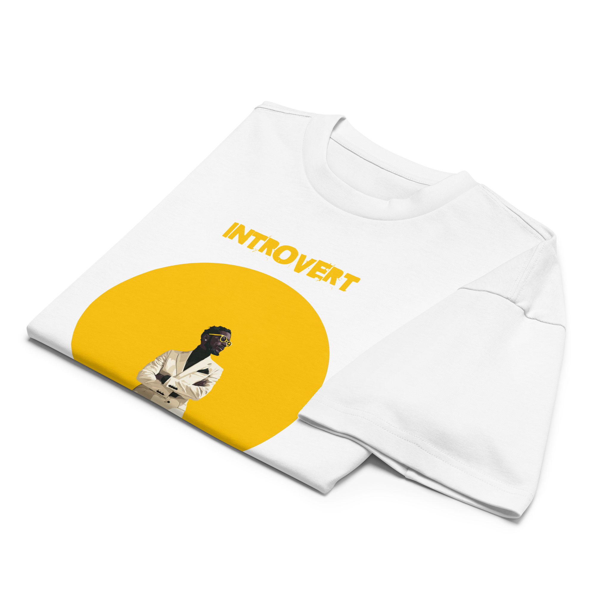 Xantho Philos™ Box Tee in White for men, crisp structured box tee with a clean premium finish