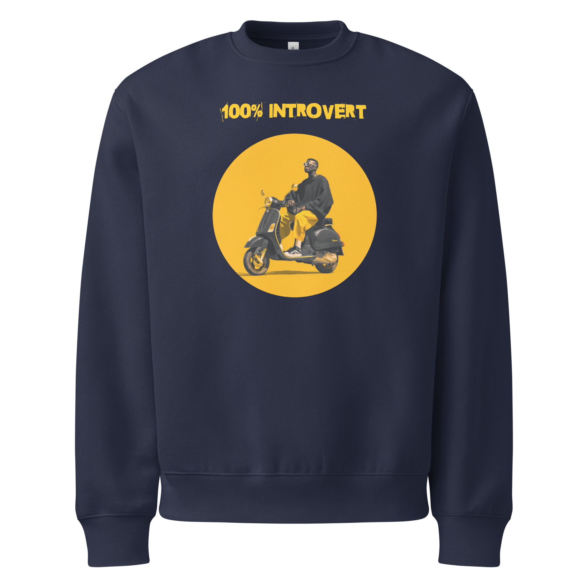 Xantho Philos™ Oversized Sweatshirt in Navy for men, minimalist premium sweatshirt with everyday streetwear style