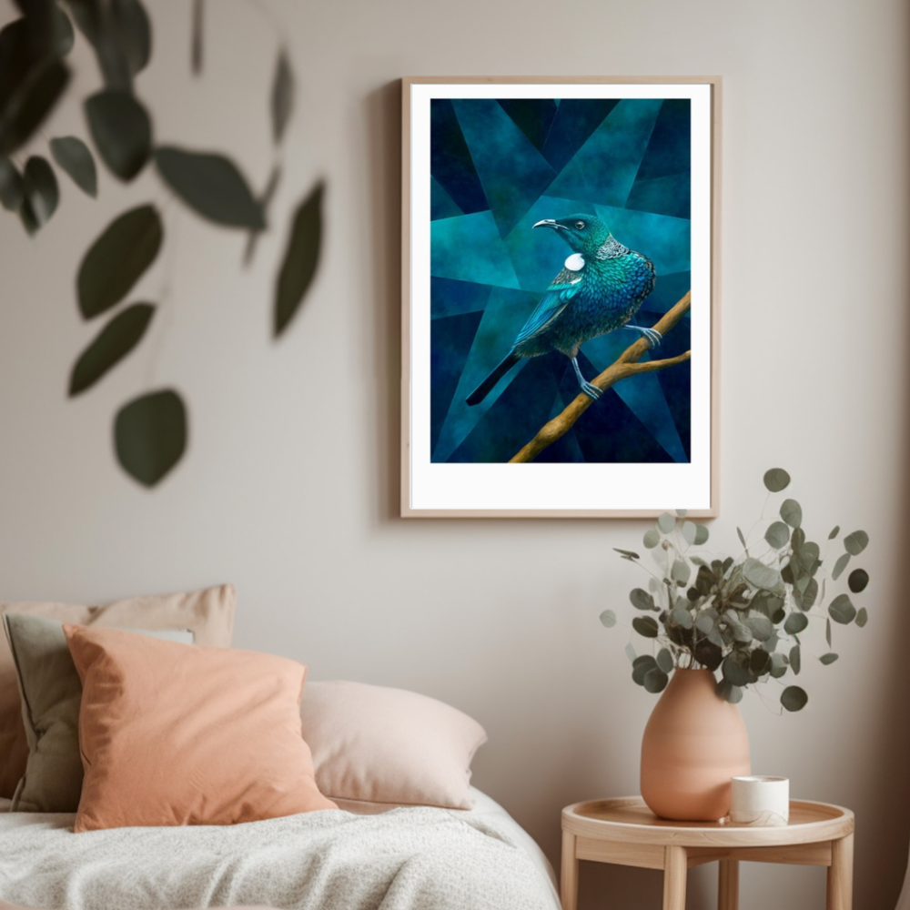 'Starstruck' Tui Limited Edition Print (close up)