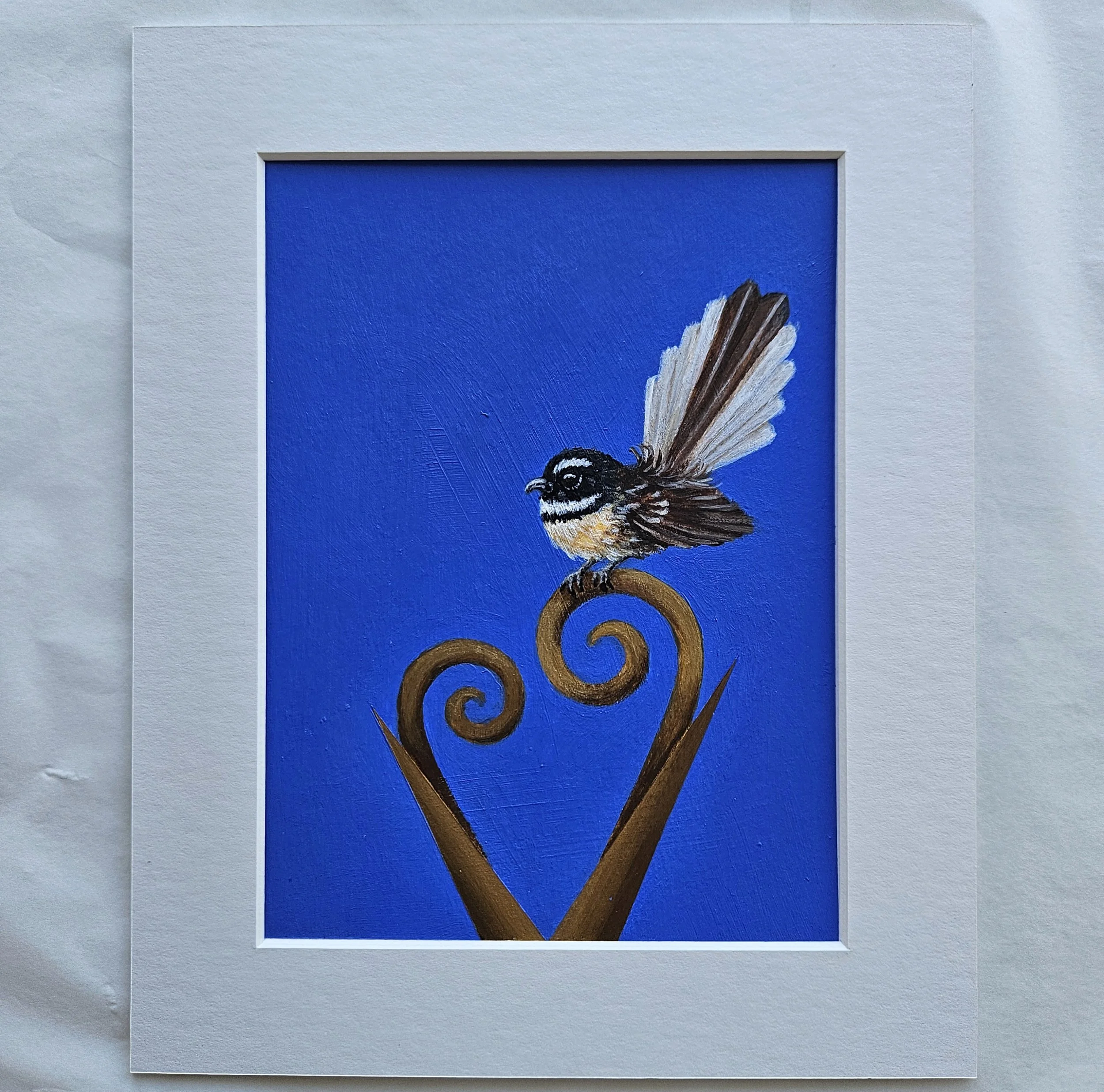 'Aroha' Piwakawaka' - Original Painting (Mini)