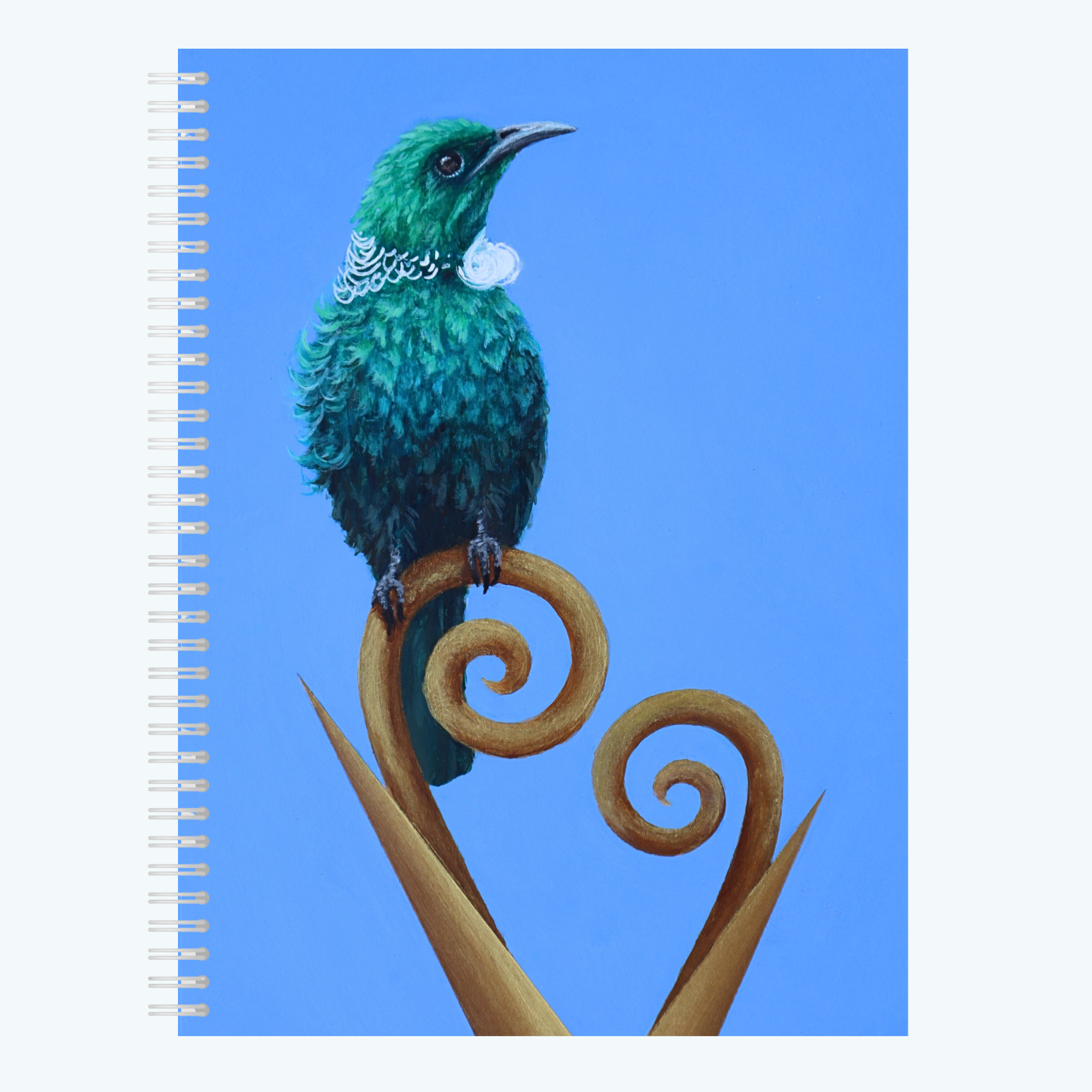 Aroha Tui A5 Notebook Front Cover by Lucy Melville Artist.png