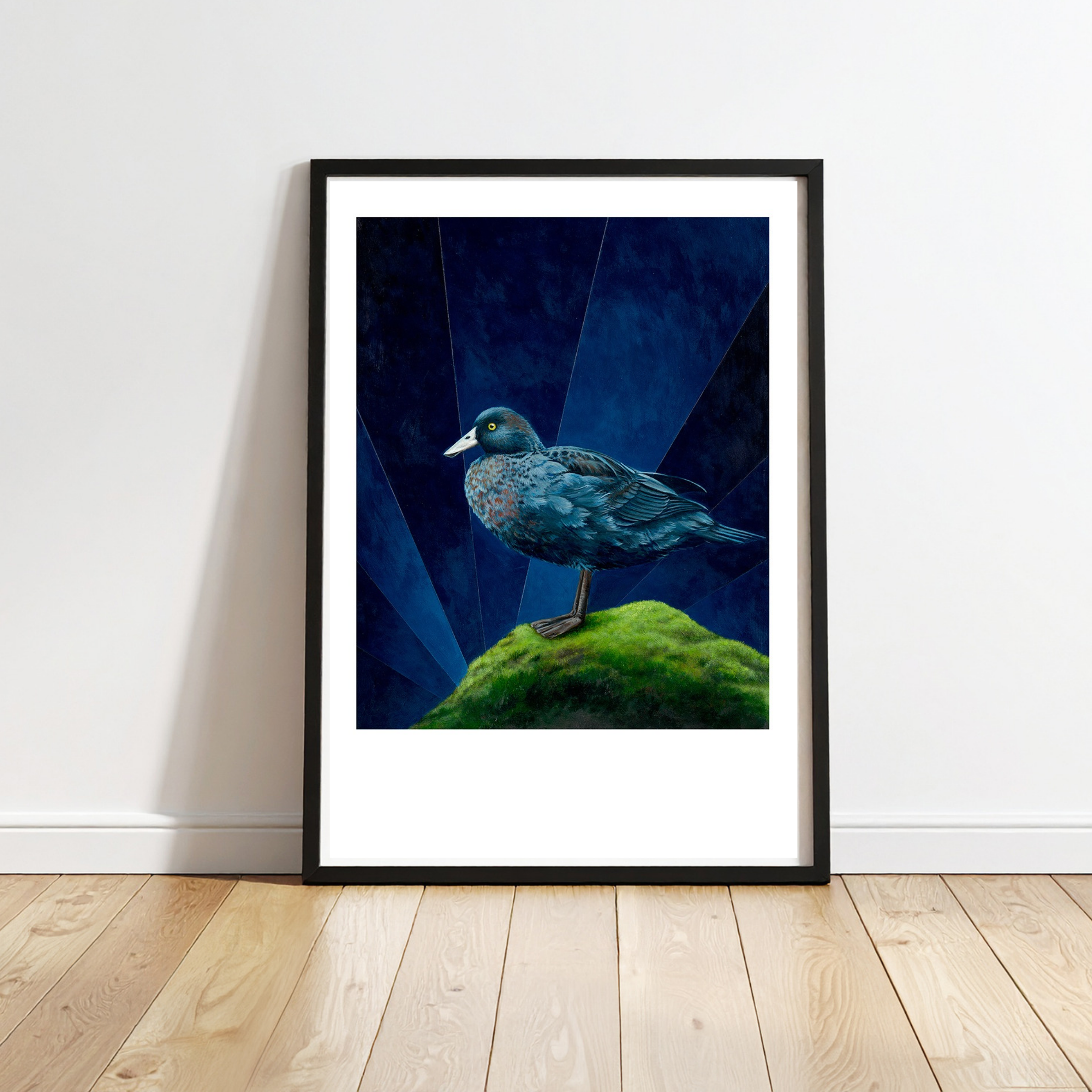 Blue duck whio limited edition print by Lucy Melville Artist.png